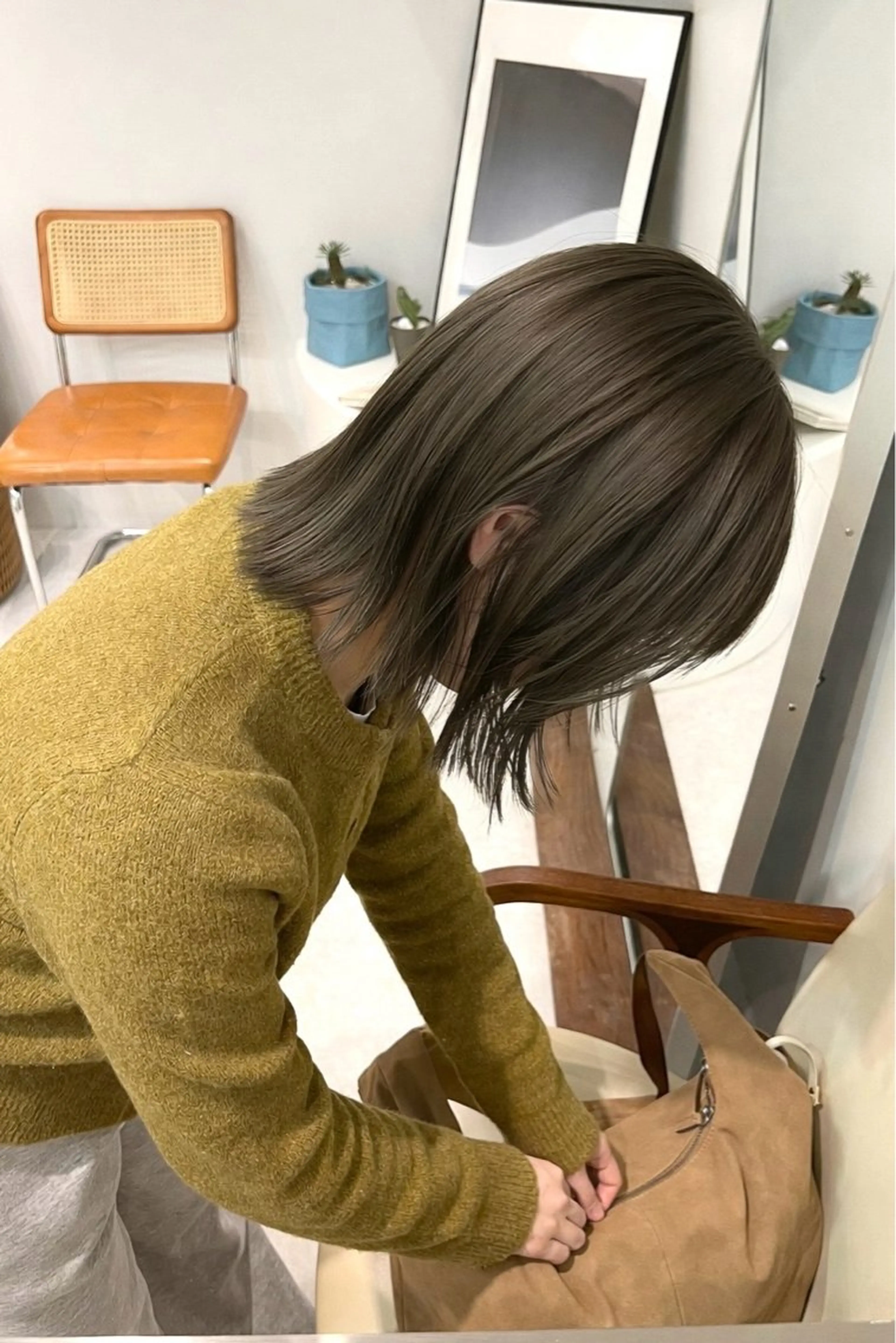 ミディアム ヘアカラー ヘアセット 🌿似合わせ透明感 カラー松本朋幸🌿のヘアスタイル