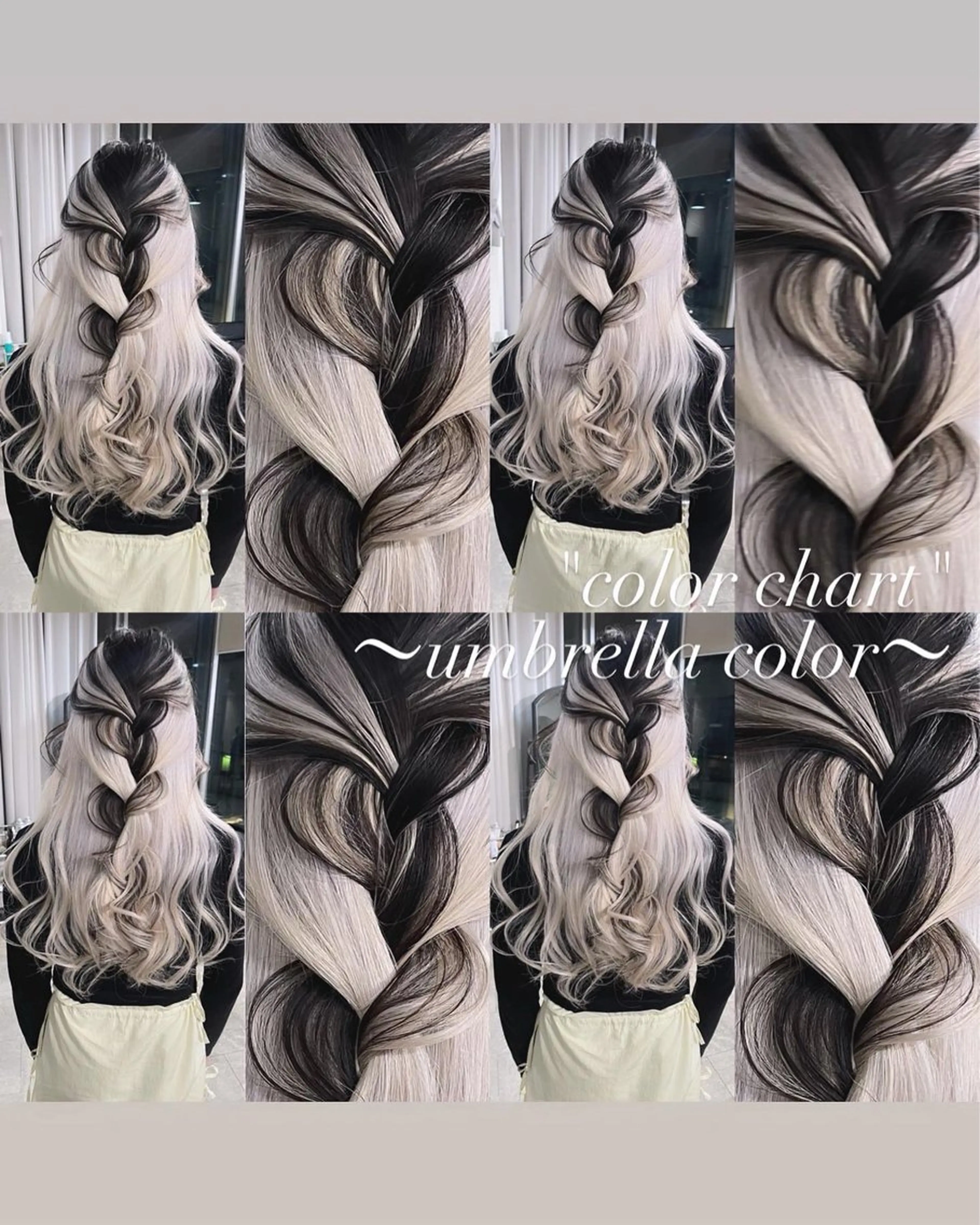 ロング カラー カット ヘアカラー トリートメント ヘアセット 💜ハイトーン💛 マジカルかいちゃんのヘアスタイル