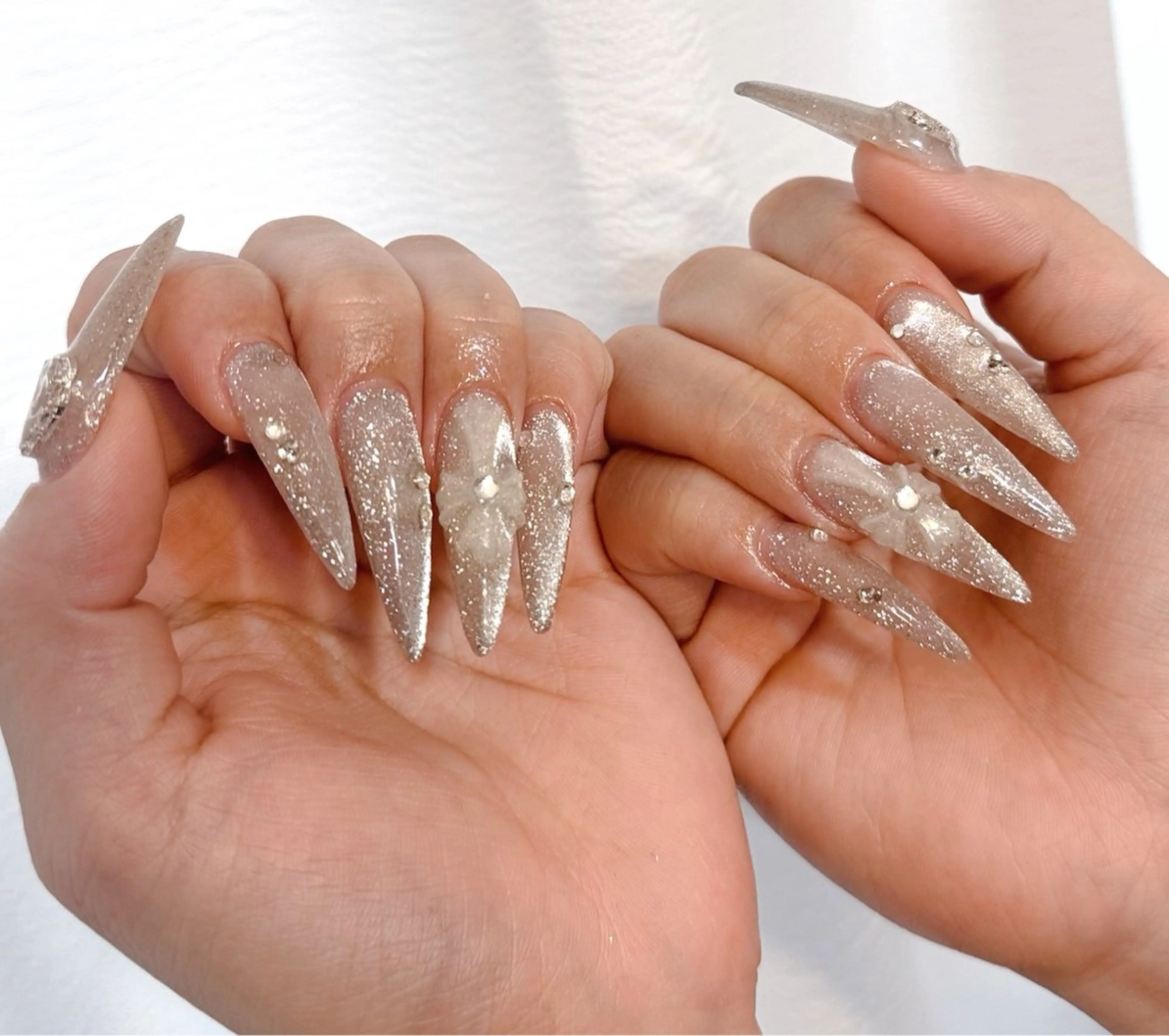 【チップ長さ出し10本】やり放題🌸マグネット/フラッシュ/ラメ/ミラー/ワンカラー／持ち込みデザイン可の写真