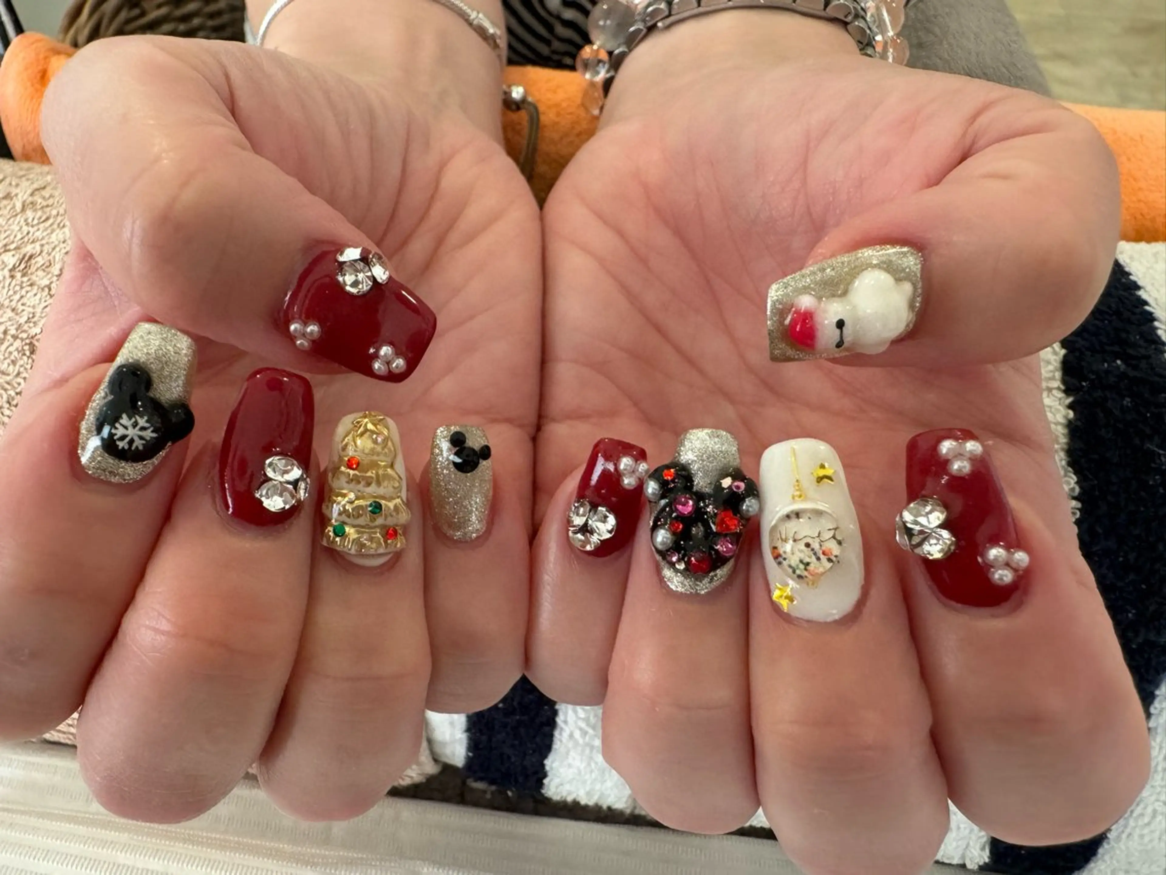 ネイル 冬ネイル クリスマス リオッサ  オブ ラグーン神戸店のエステ・リラクイメージ