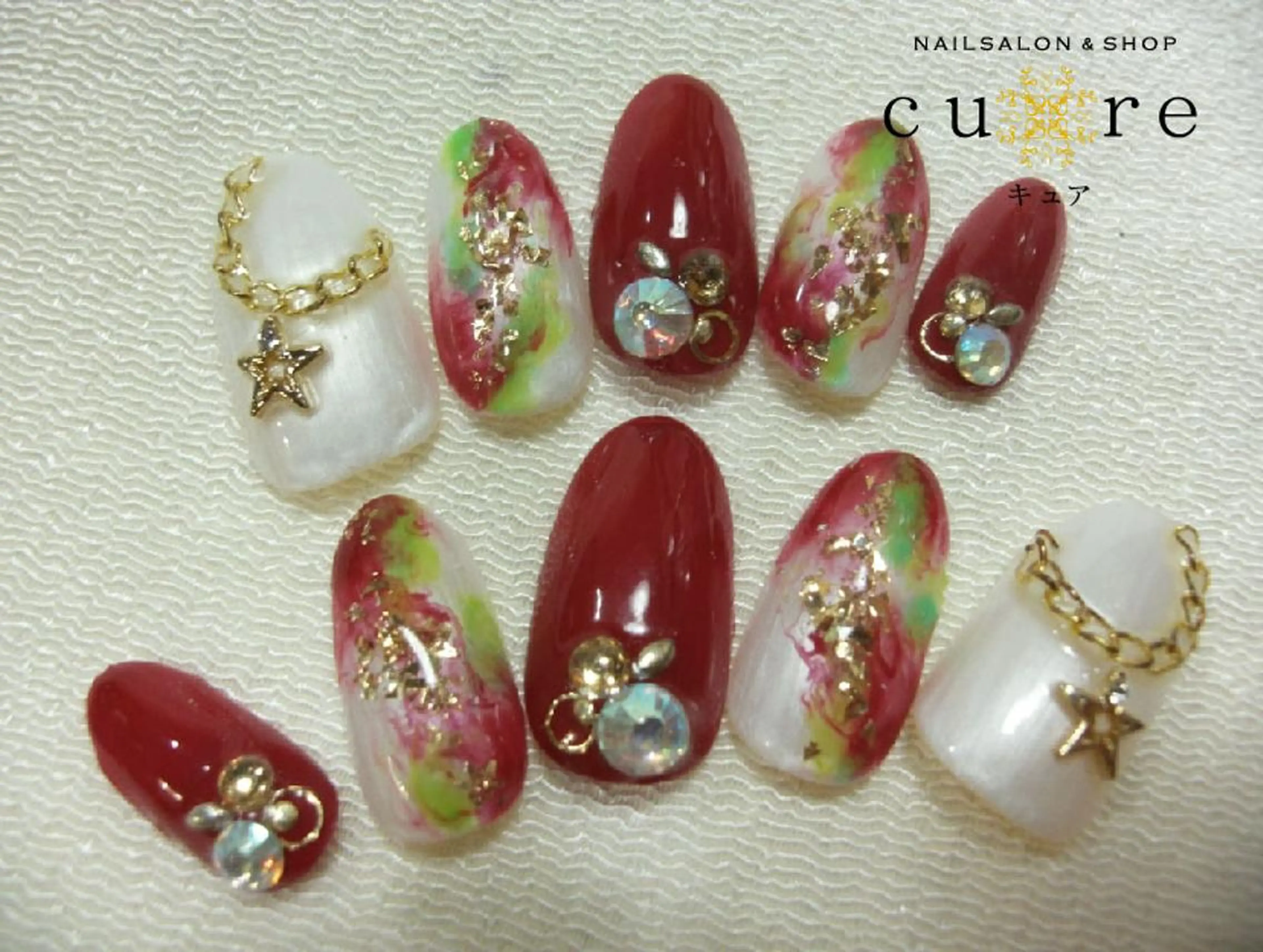 セミロング ネイル ネイルサロン Cureのネイルデザイン