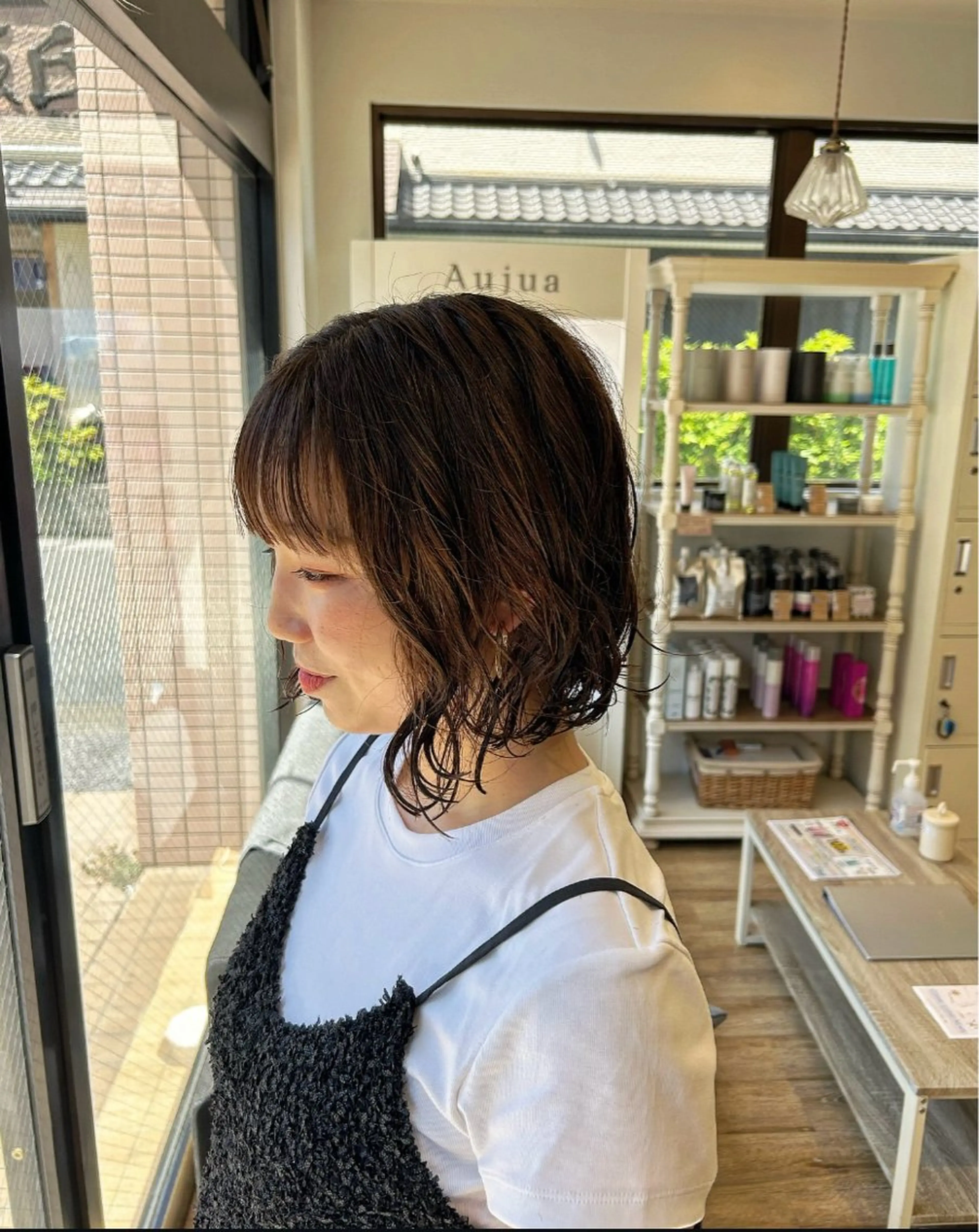 ショート パーマ 🫧顔周りカット 🫧樫村優香のヘアスタイル
