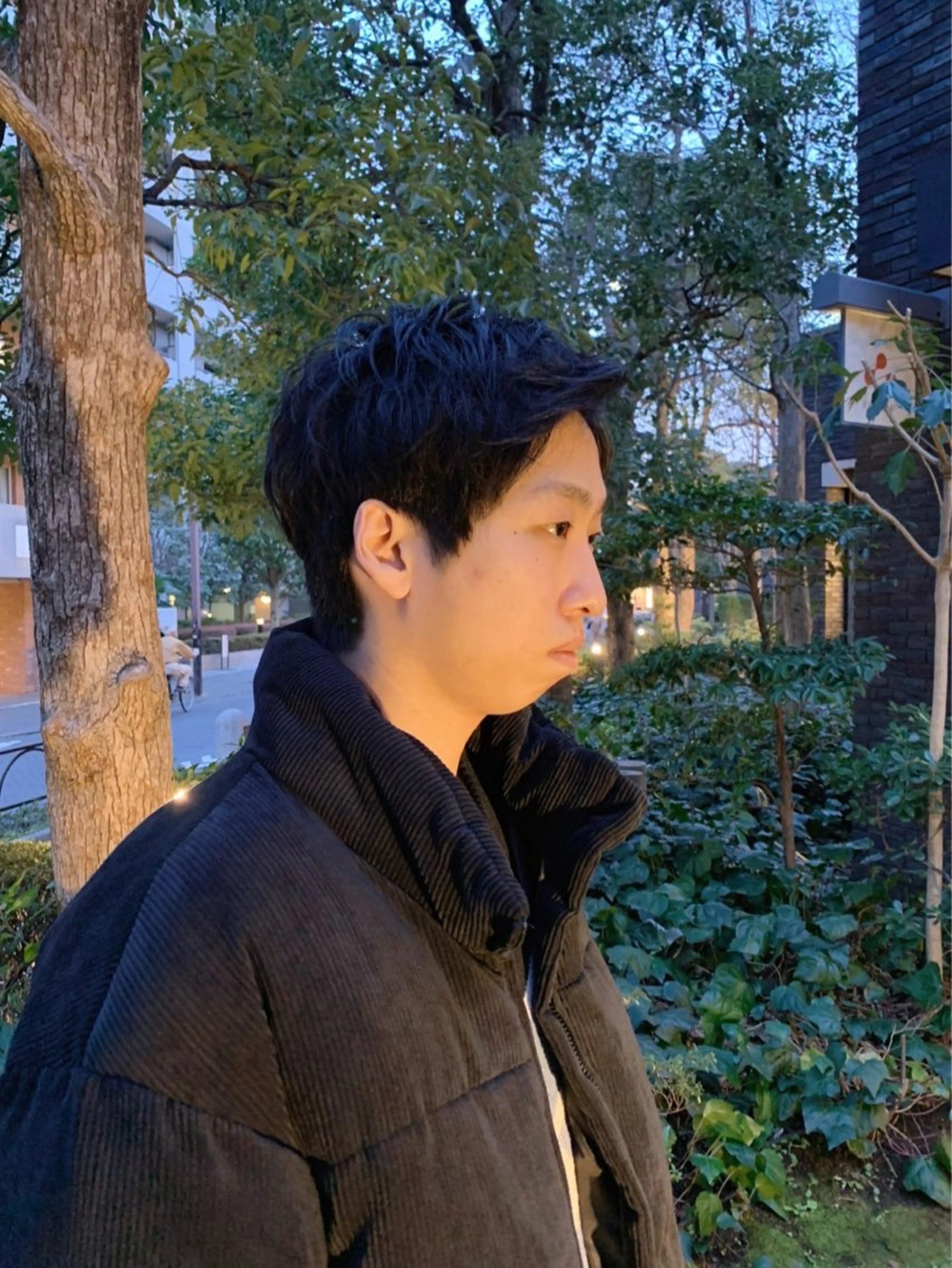 メンズ シミズ チハルのヘアスタイル