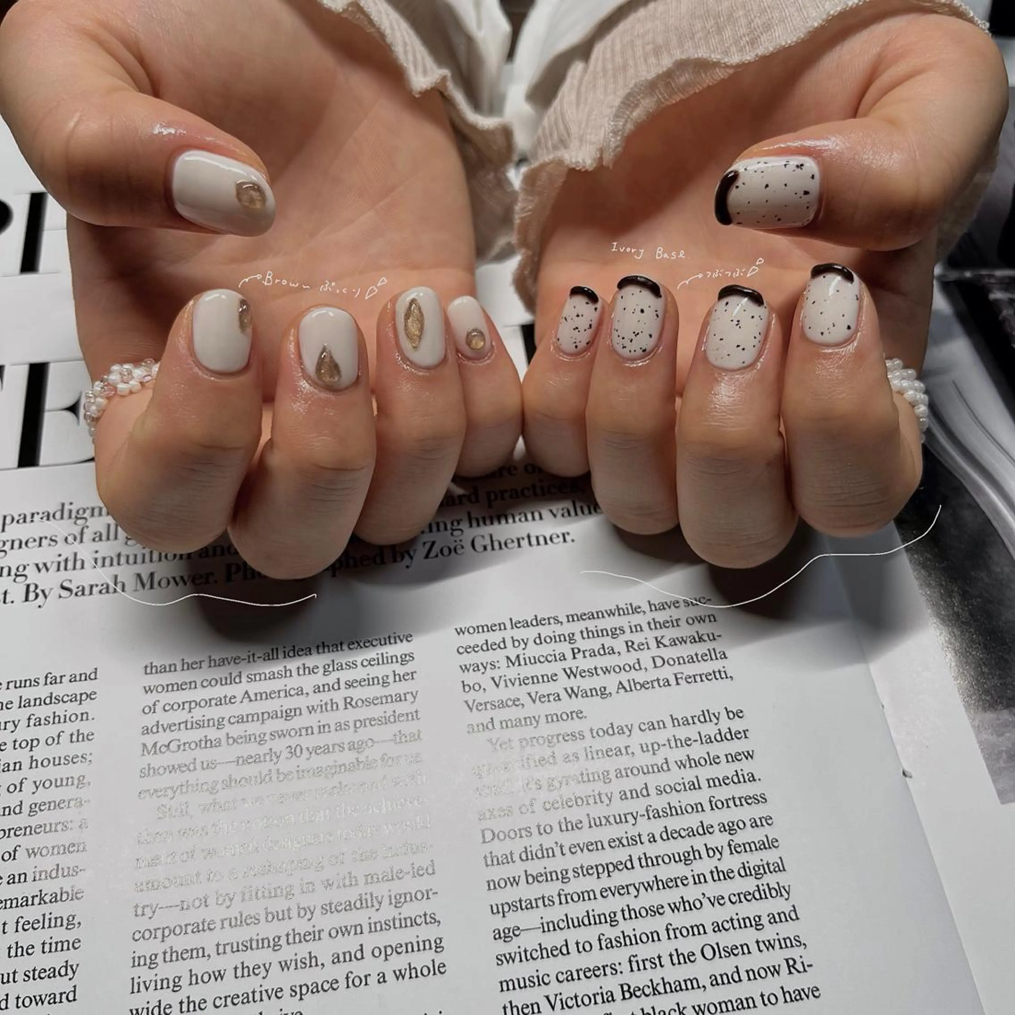 ネイル ブラウン ハンドネイル &. momoのネイルデザイン