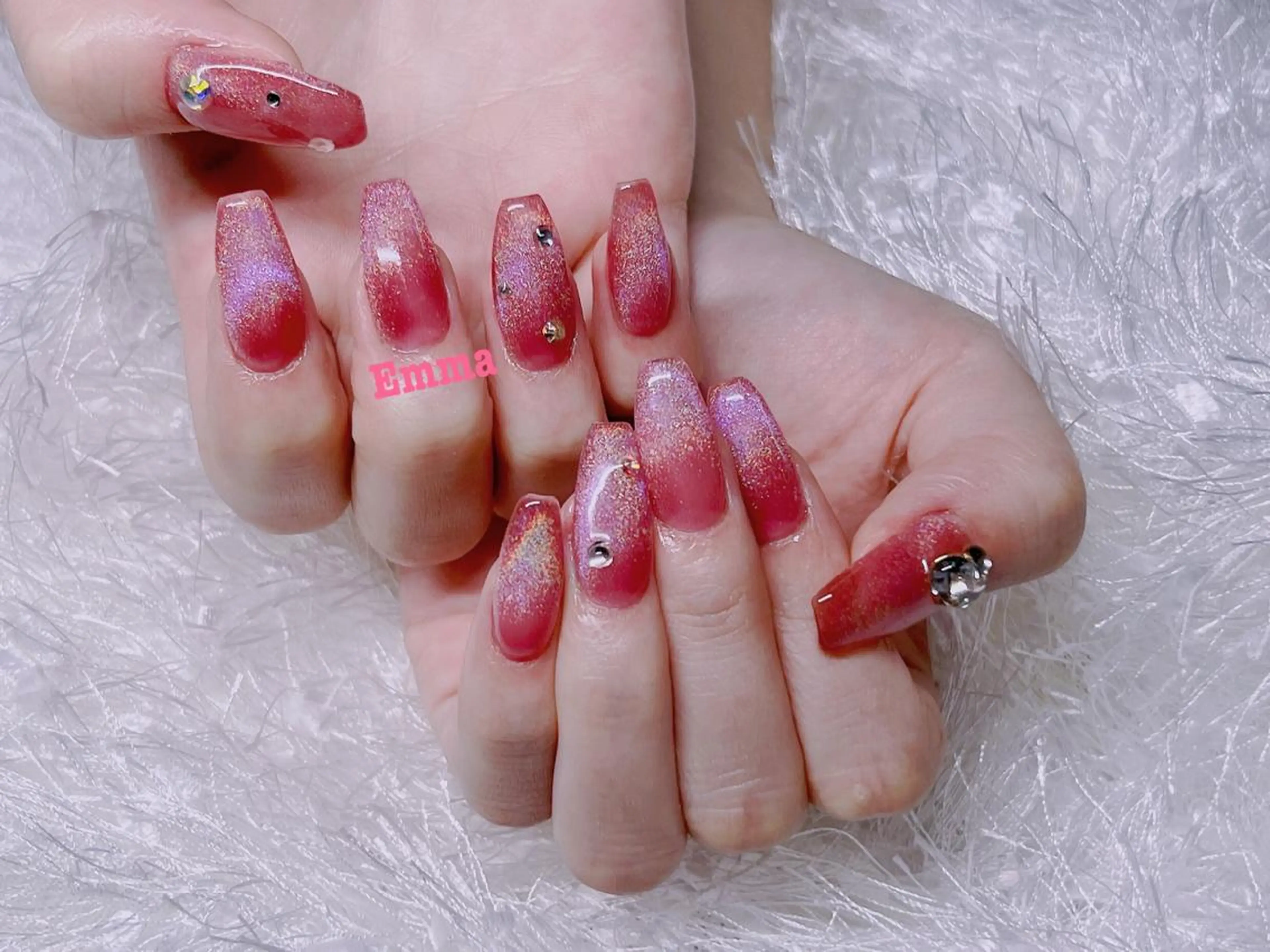 ネイル 長さ出し ネイルチップ ハンドネイル ISA_ BELLAのネイルデザイン