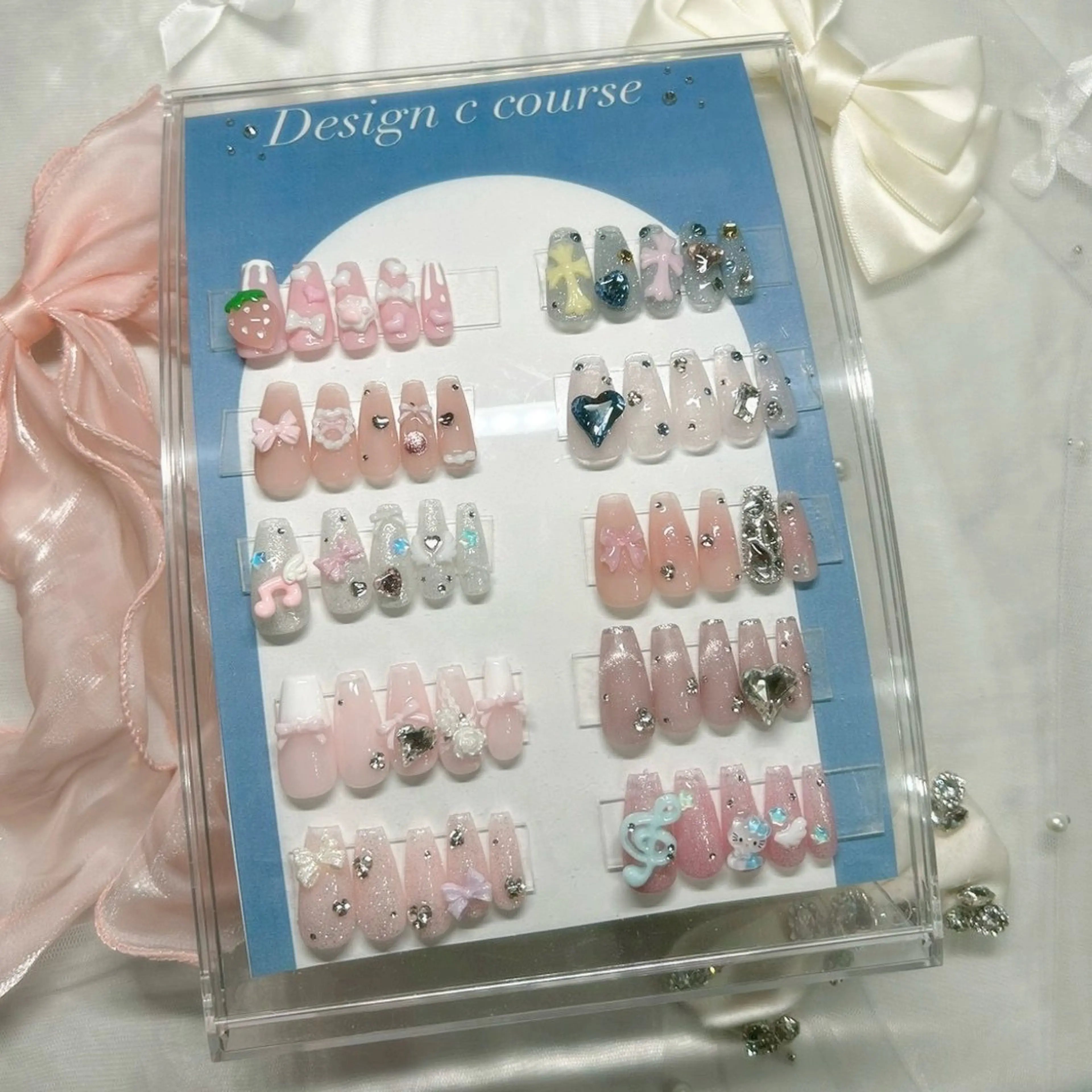 ネイル ガーリー 韓国ネイル ワンホンネイル ハンドネイル 💜✩.* Yuuna💜のネイルデザイン