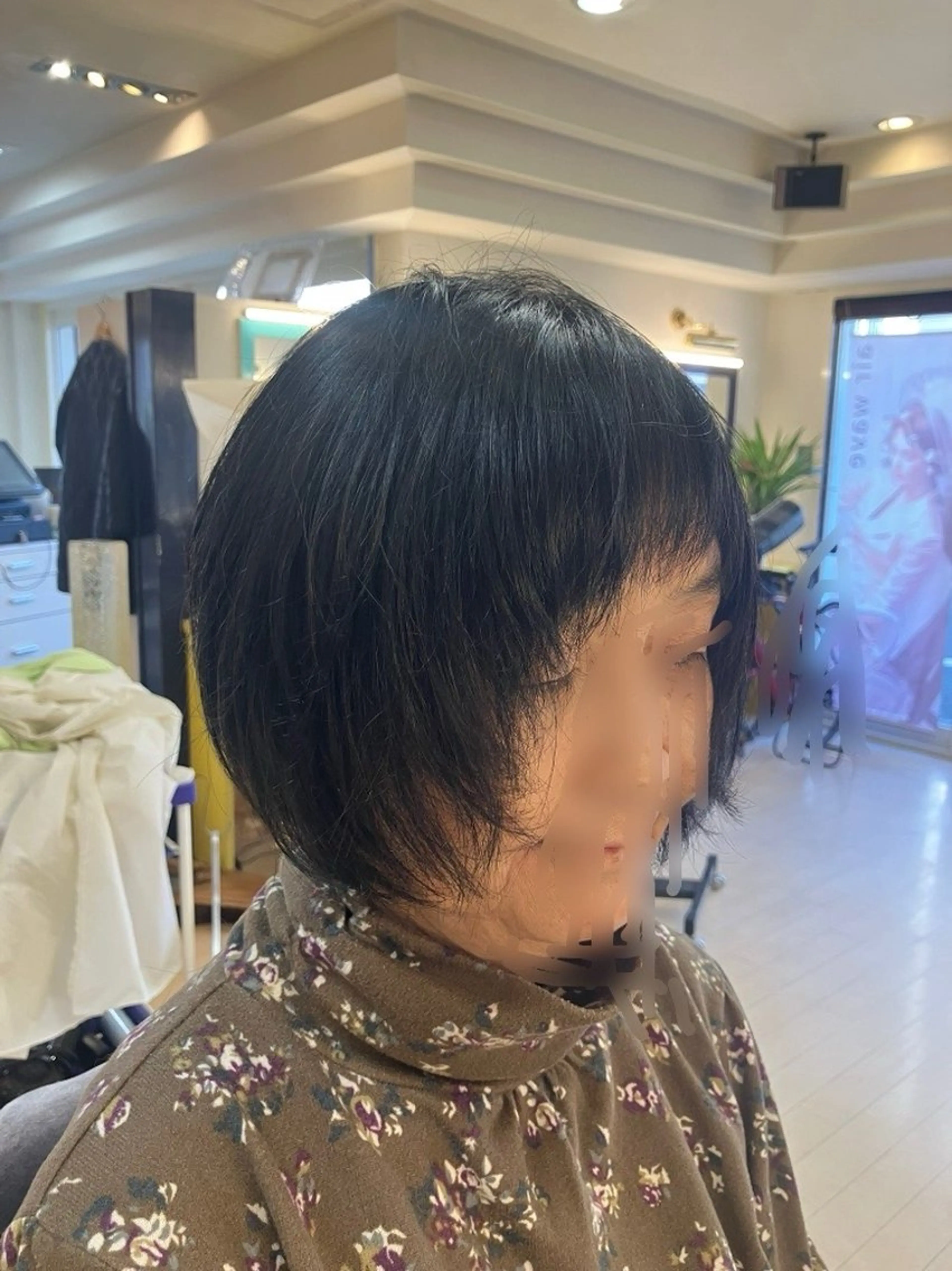 ミディアム カラー ミディアムパーマ ボブ 顔周りカット レイヤーカット 横田 尚登のヘアスタイル
