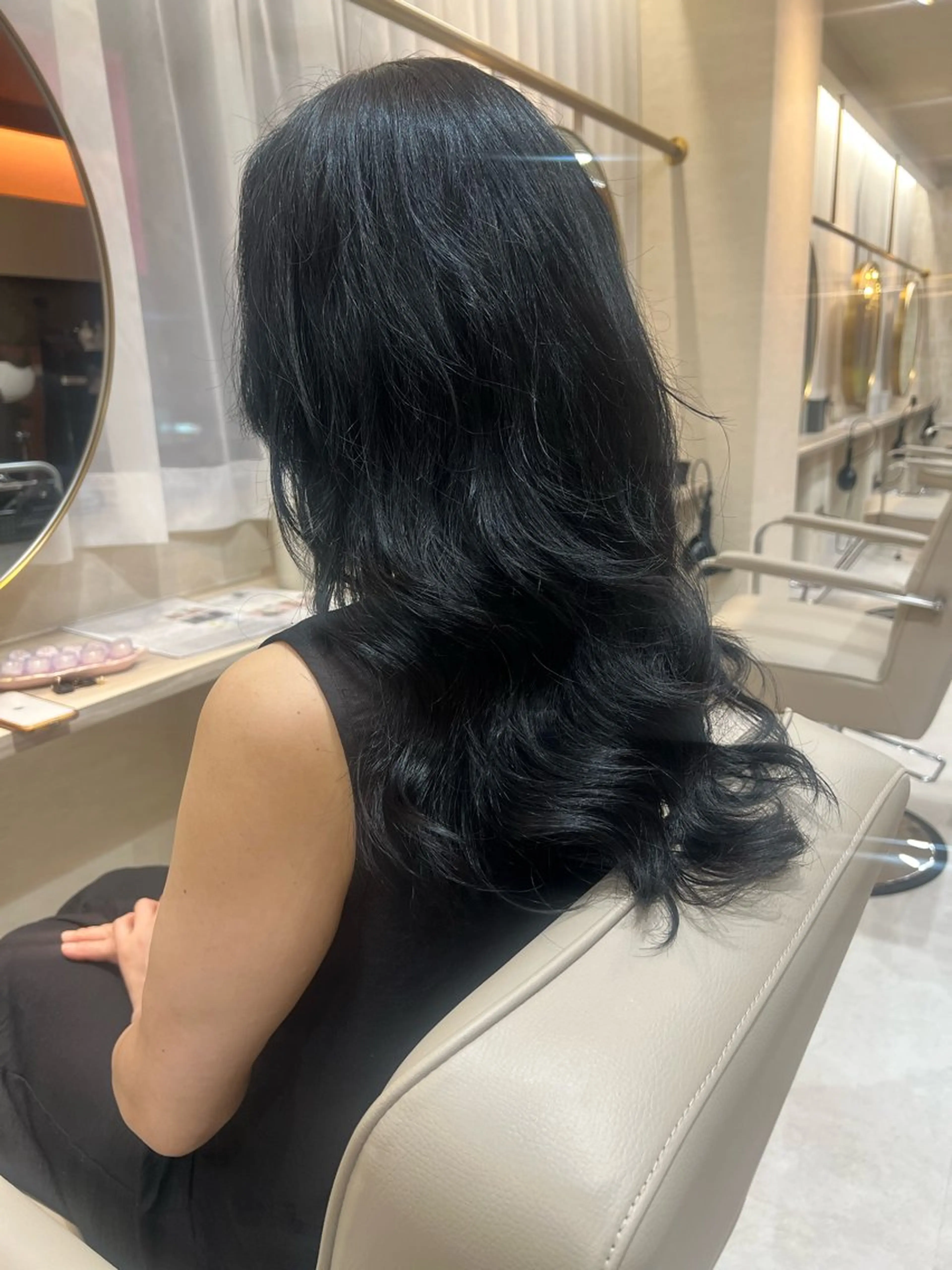 ロング パーマ カット パーマ フジサキ ケンのヘアスタイル