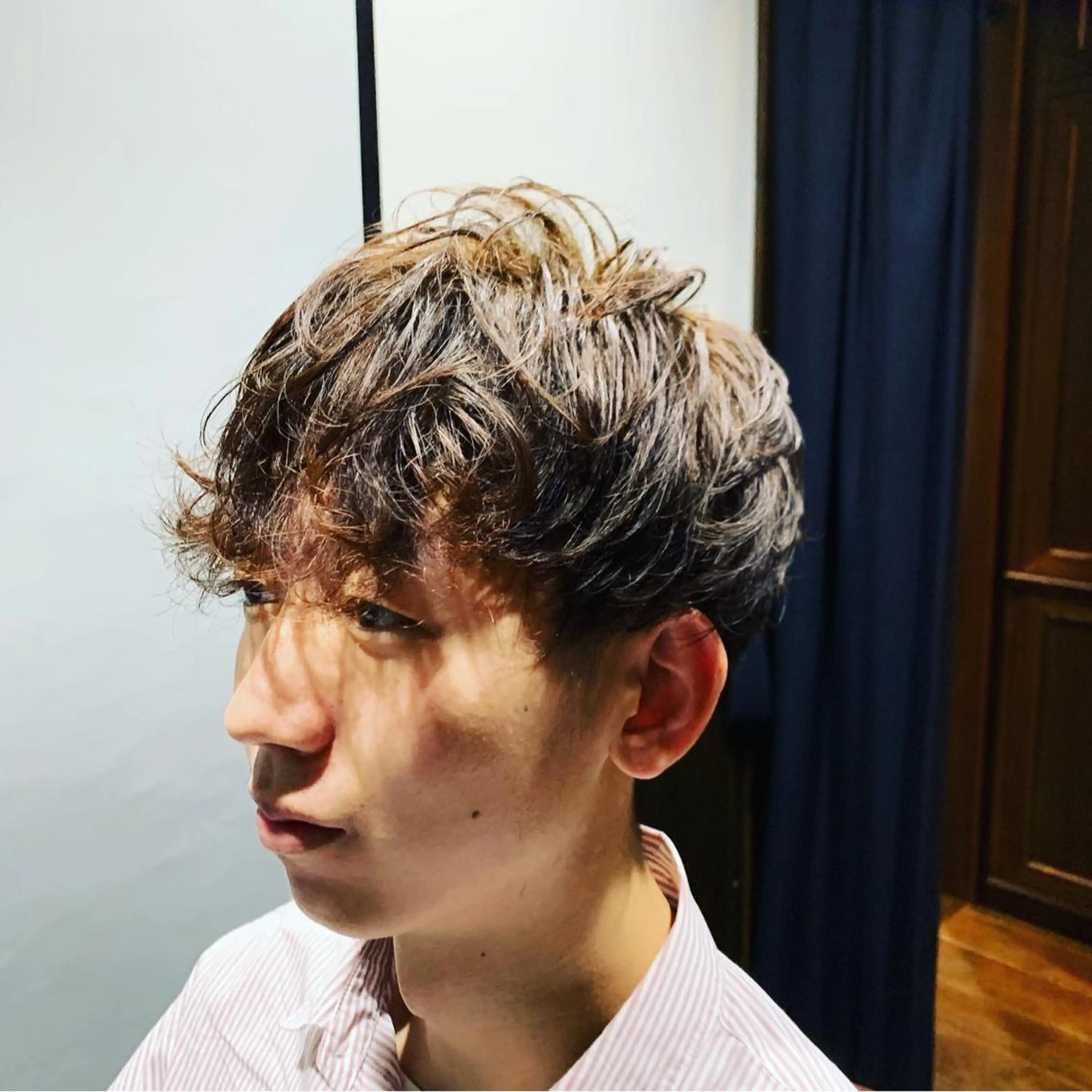 ショート パーマ メンズ カット ひらお あおとのヘアスタイル