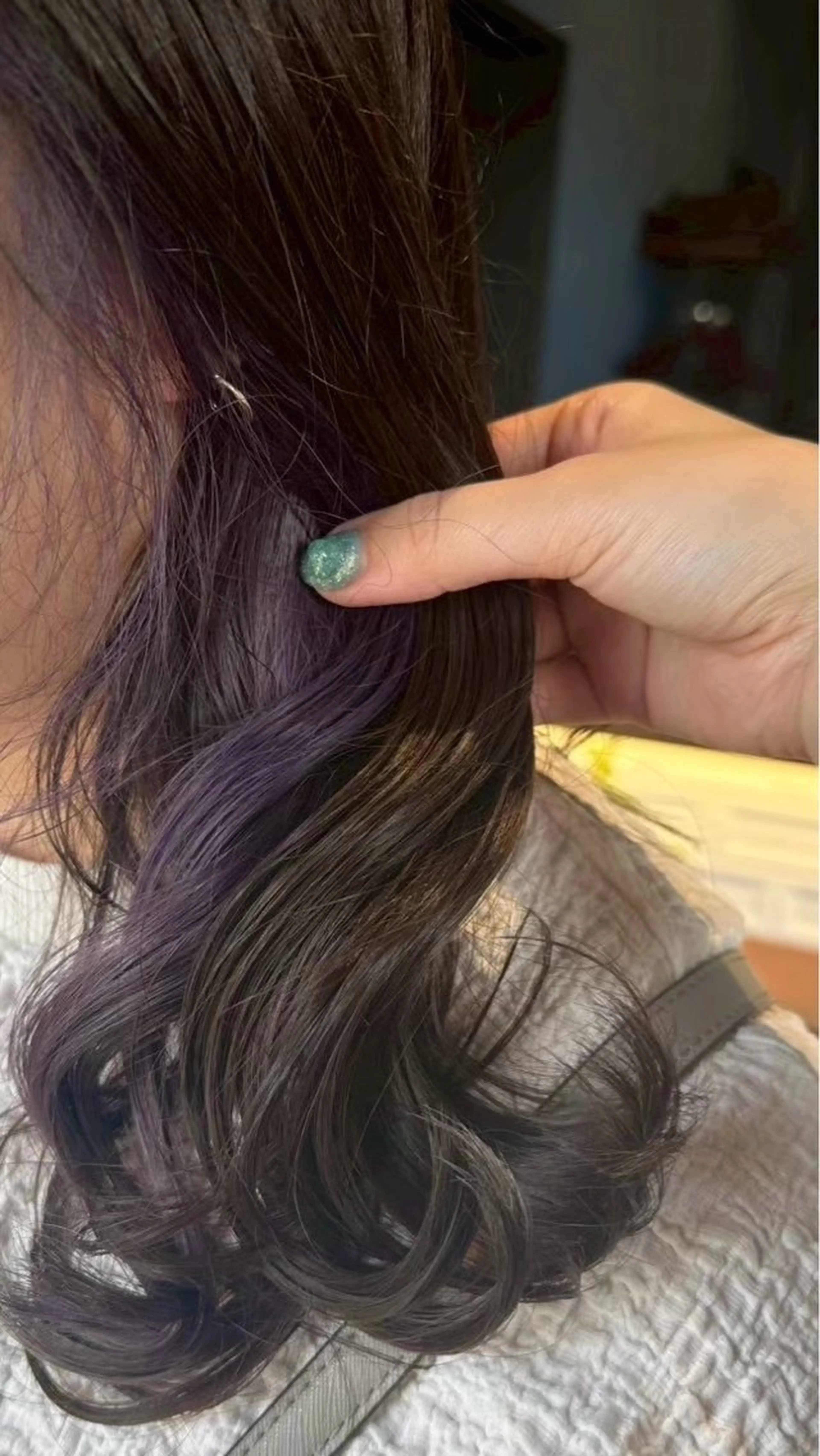 ミディアム パープルカラー 🫧Kubu🍀 natsume🫧のヘアスタイル