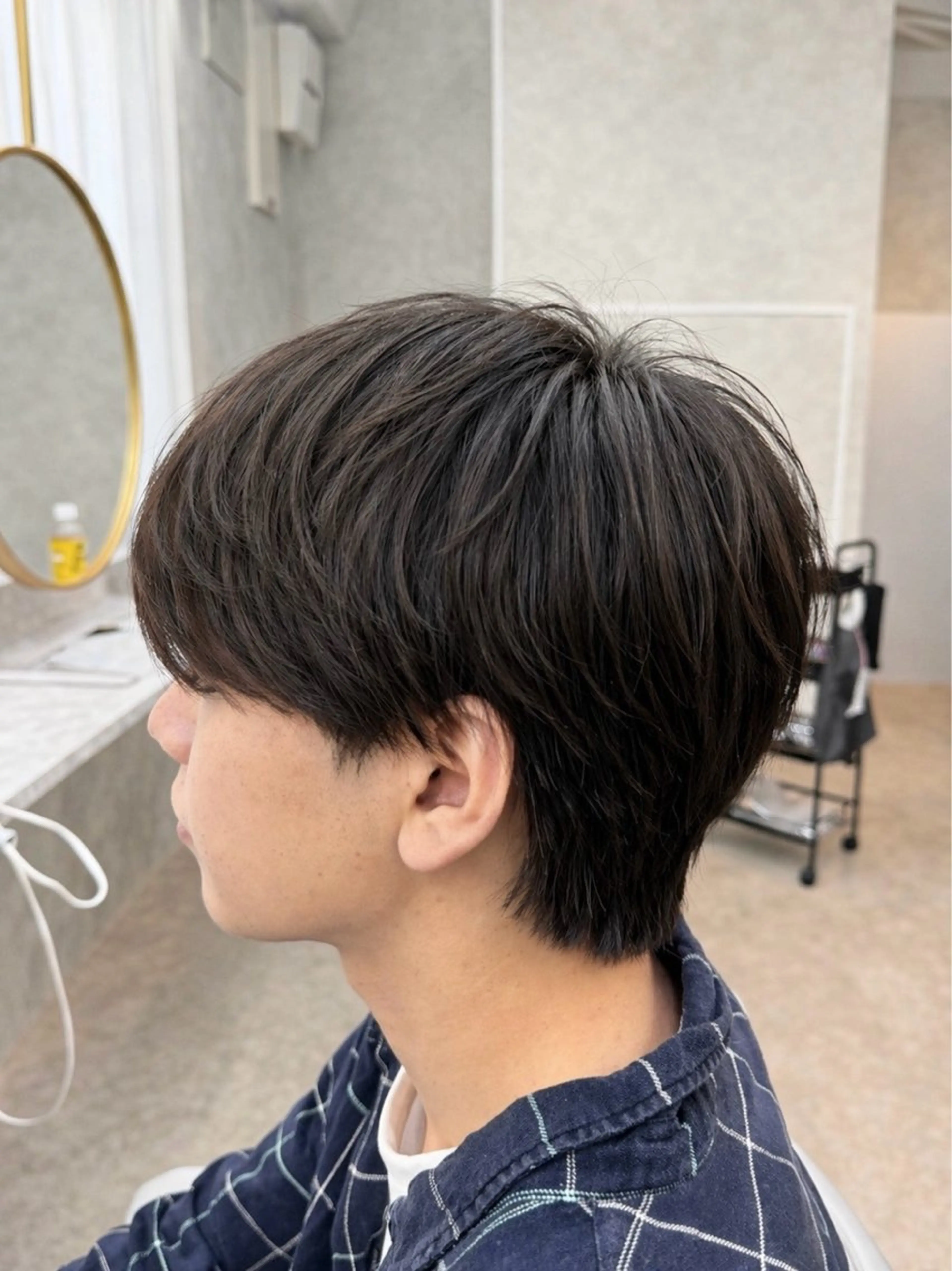 メンズ ニュアンスパーマ🌀 毛流れ🩶イザベラのヘアスタイル