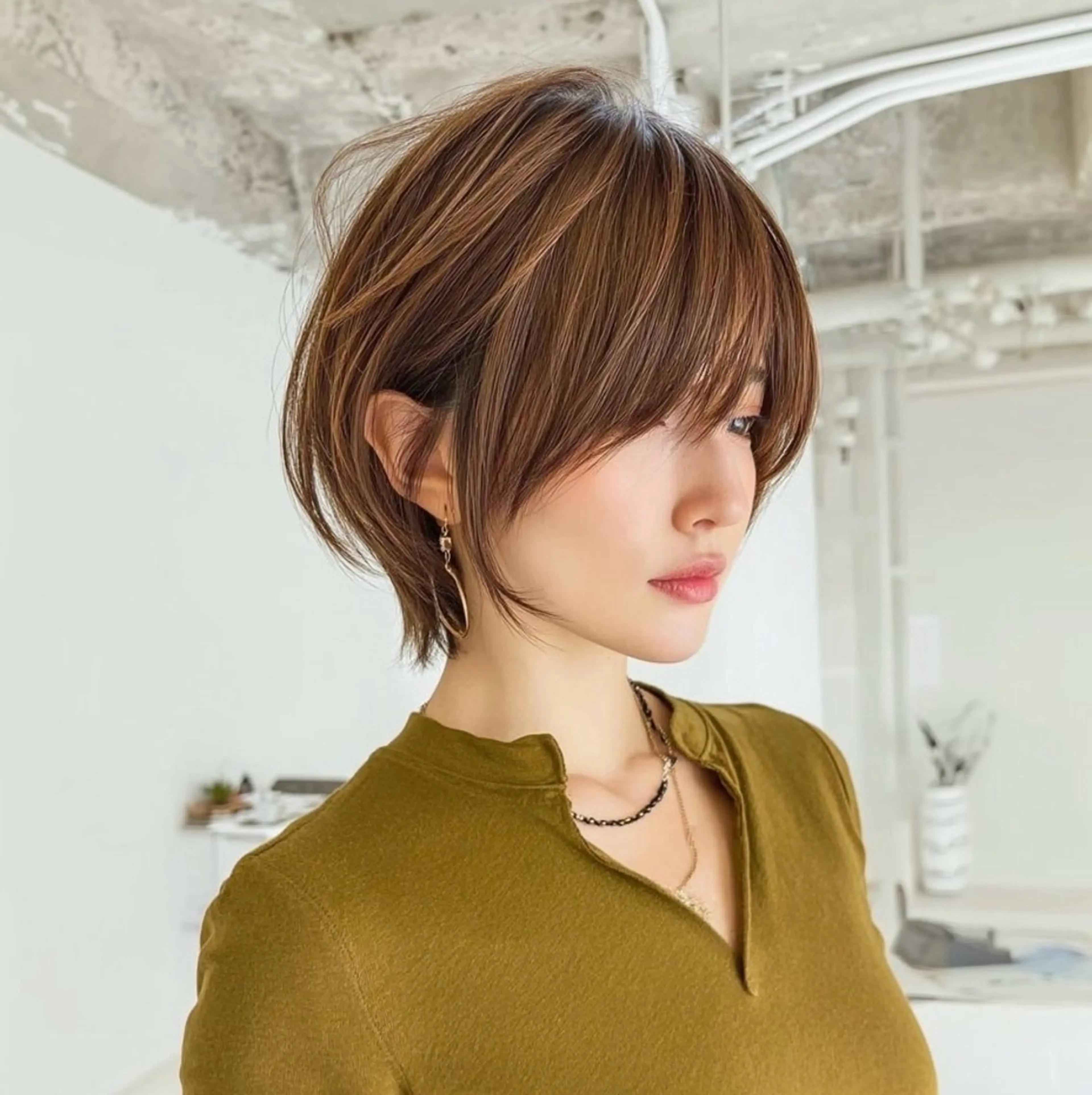 ショート ショートボブ 丸みショート ボブ 顔周りカット レイヤーカット 🌿京都丸みショート /小倉徒歩4分/多田のヘアスタイル