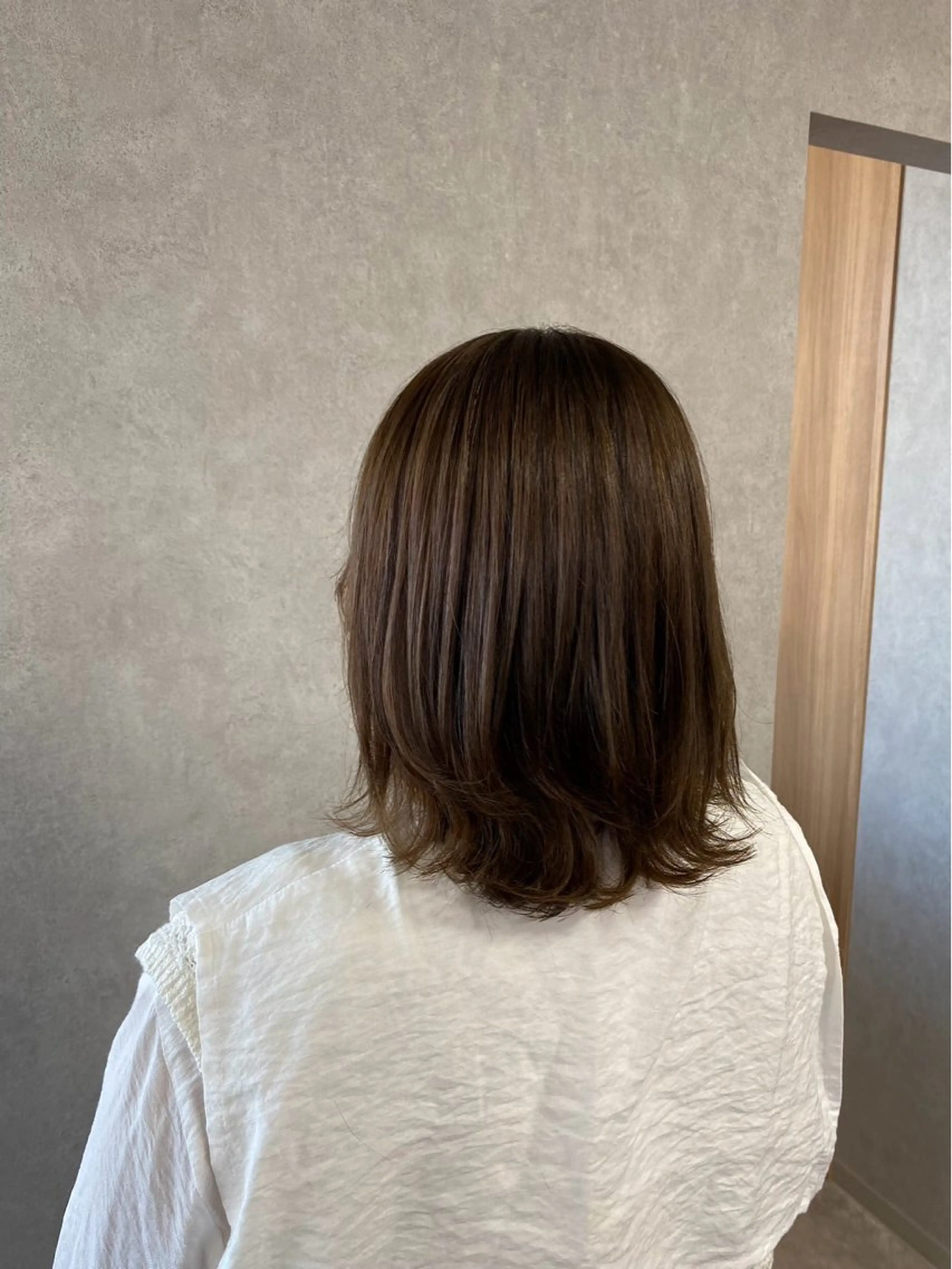 セミロング カラー DILGA LINK Rioのヘアスタイル