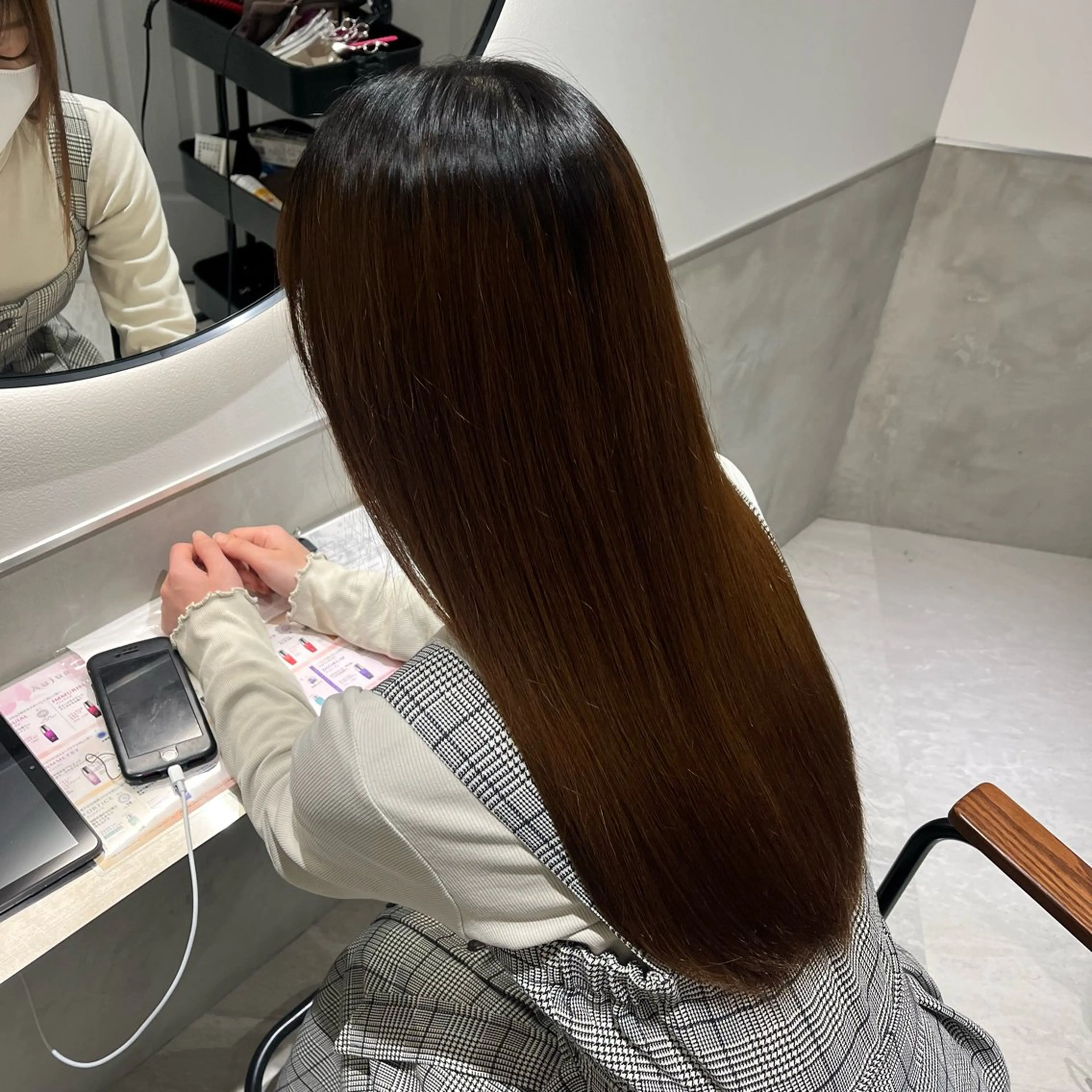 ロング 縮毛矯正 髪質改善/レイヤー× 縮毛矯正🤍maiのヘアスタイル