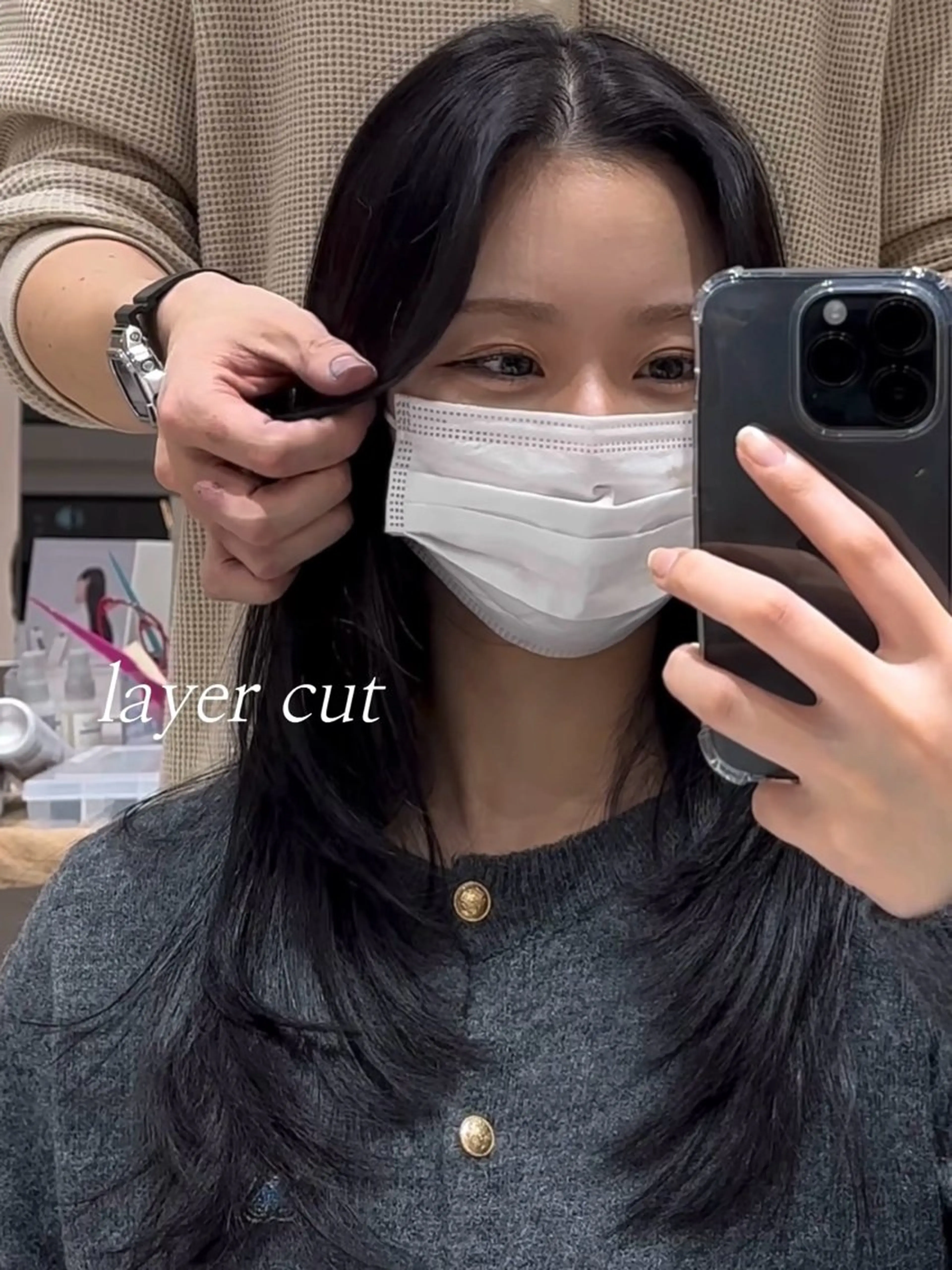 ロング カラー レイヤーカット カット ヘアカラー トリートメント レイヤー/顔周り /透明感🩶高橋大のヘアスタイル