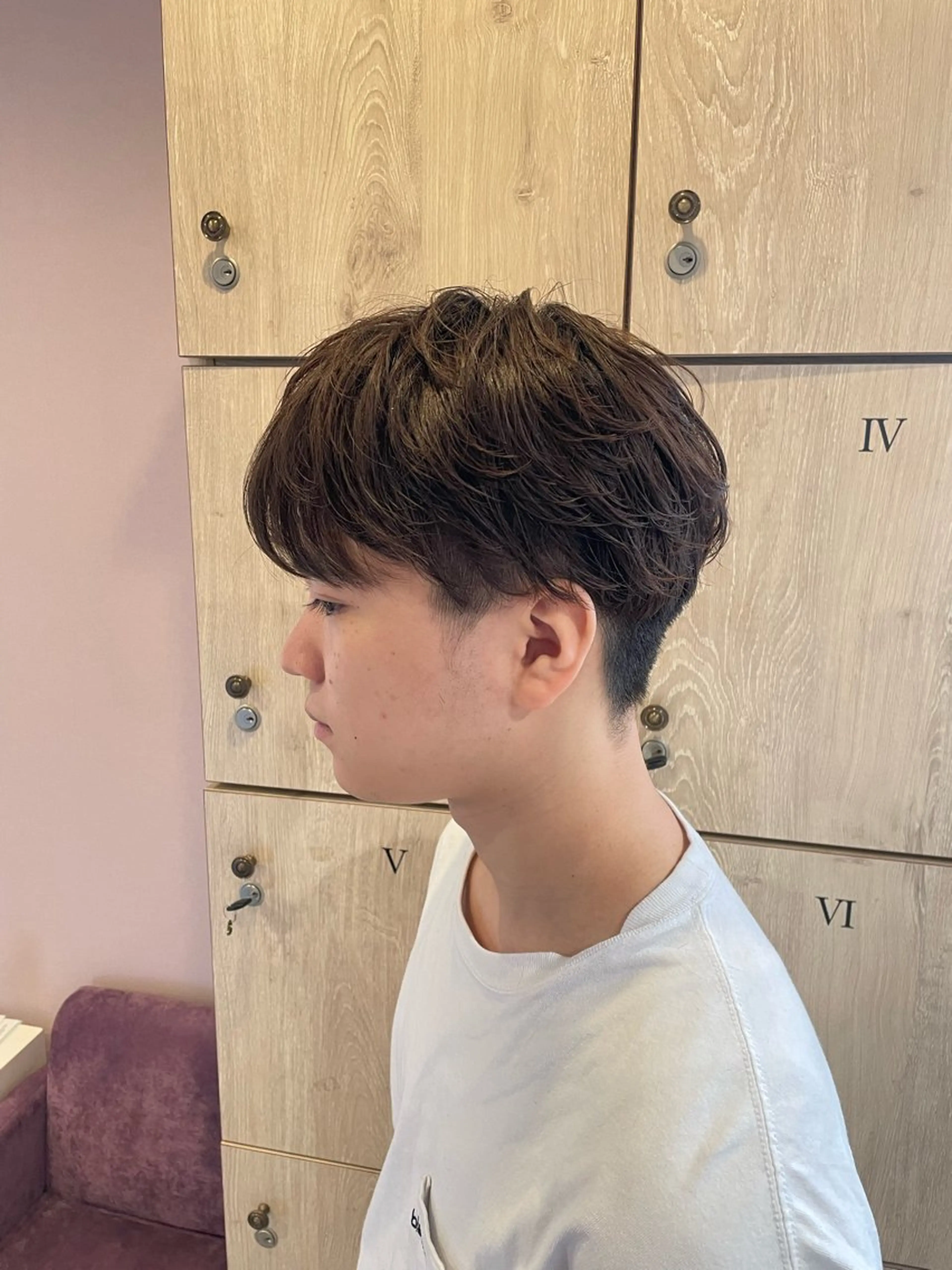 パーマ メンズ なつき/ 艶カラー/縮毛矯正のヘアスタイル