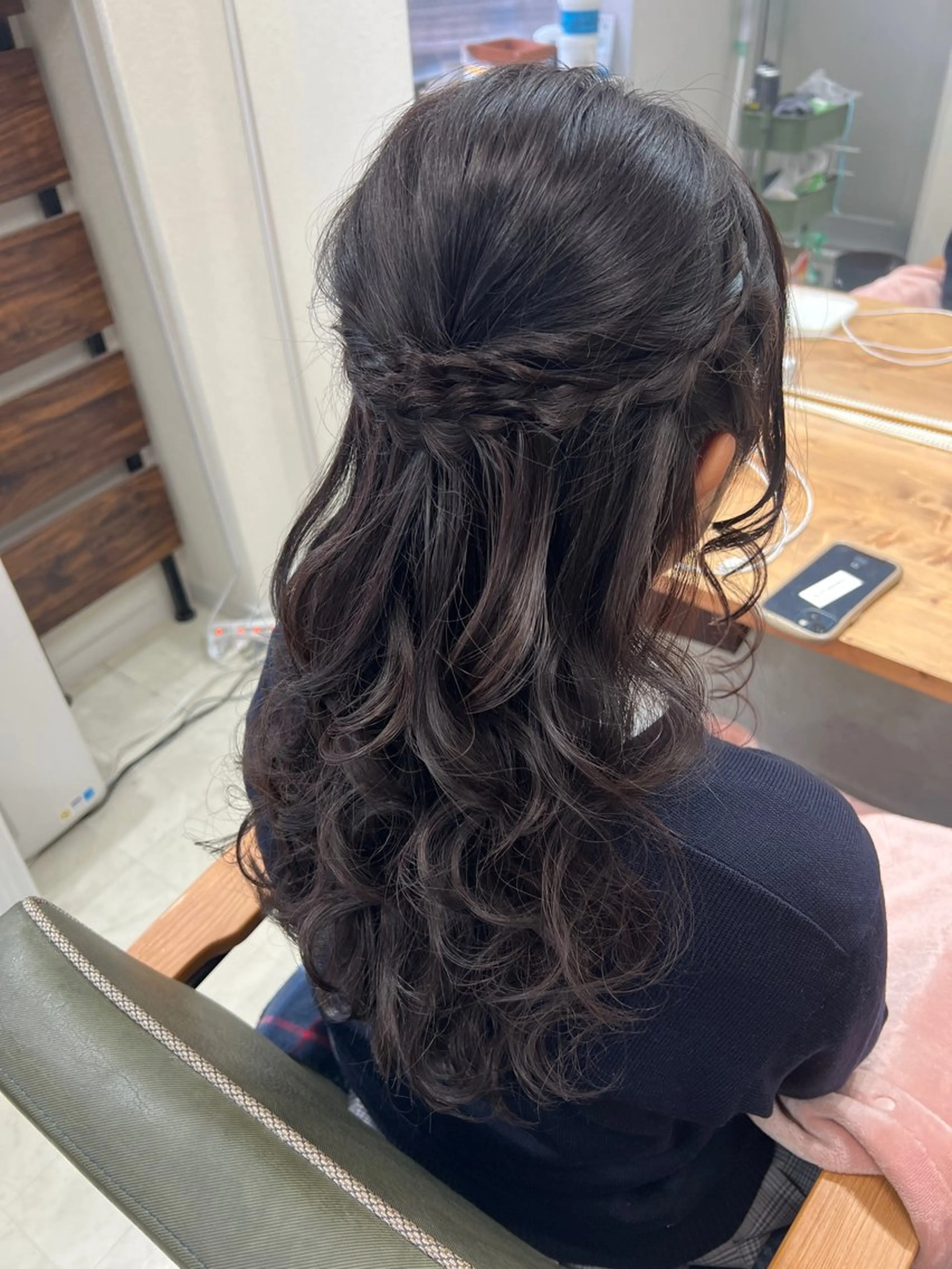 ロング ヘアアレンジ ハーフアップ 山室 敬義のヘアスタイル