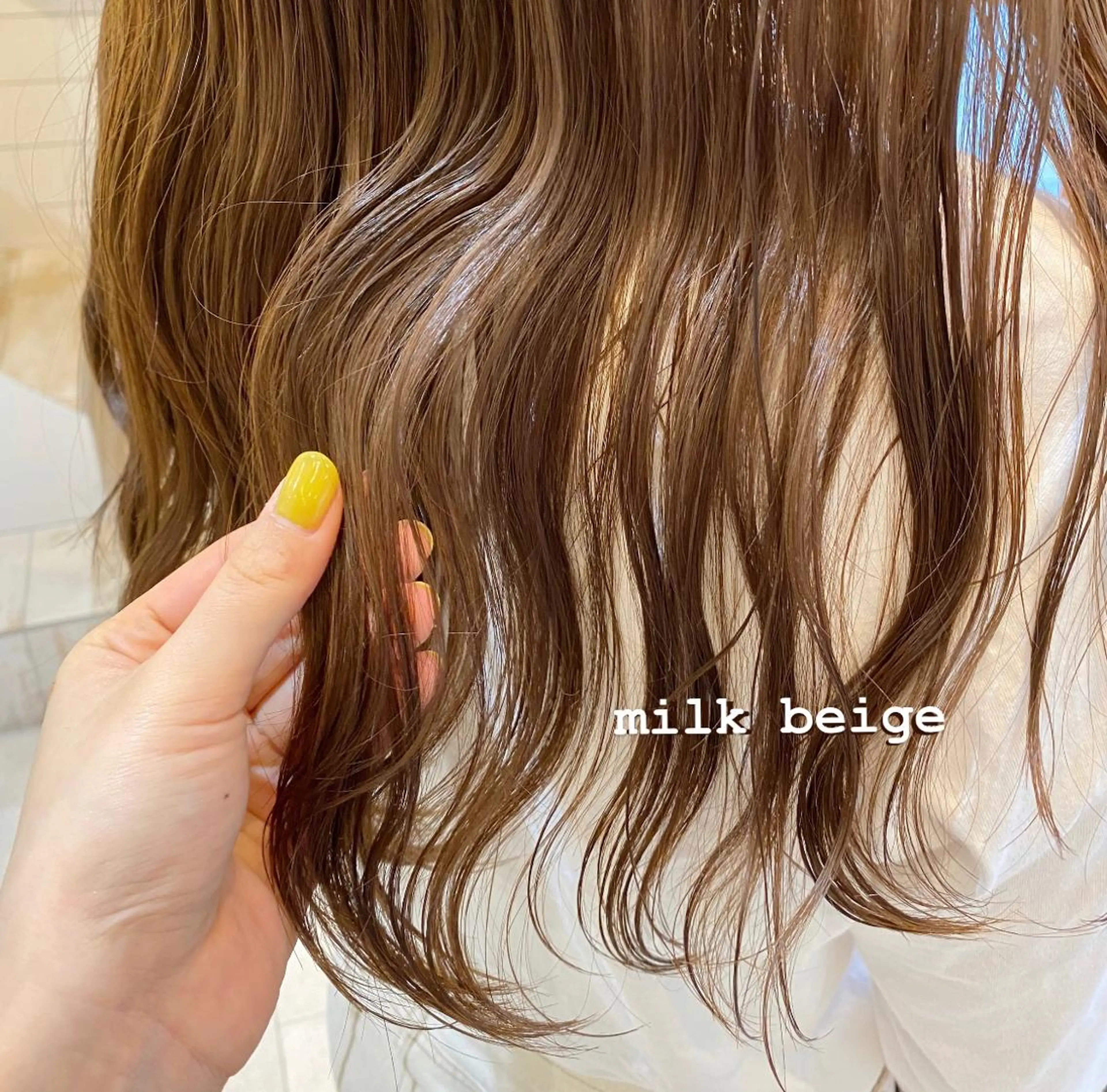 ロング カラー ベージュカラー 透明感カラー carelly 成増店所属・ツカハラ　リリカ 👒柔らかカラー👒のヘアスタイル