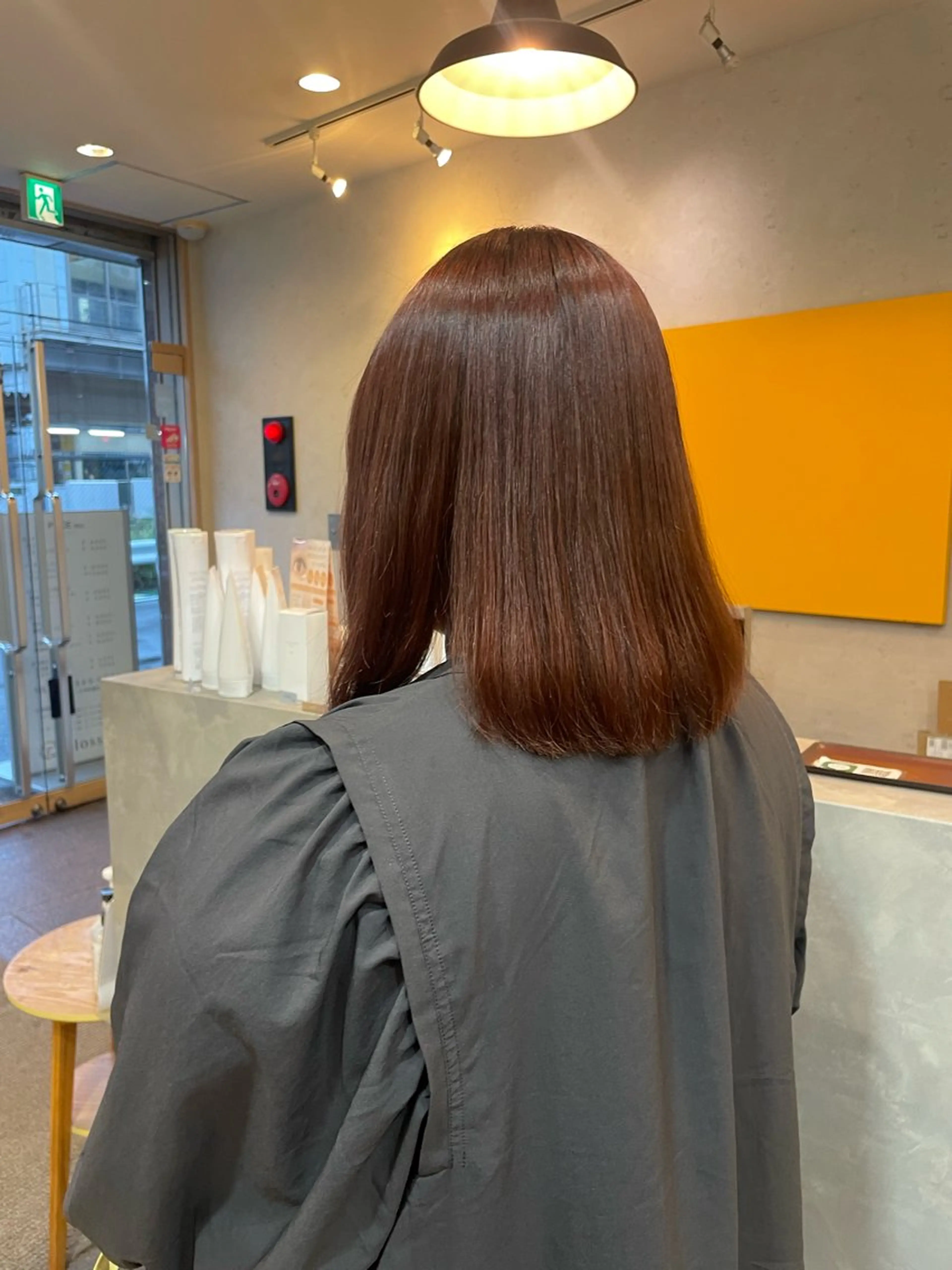 ミディアム カラー ブラウンカラー レッドカラー レッドブラウン 髪質改善/Bloss om🌷高橋沙衣のヘアスタイル