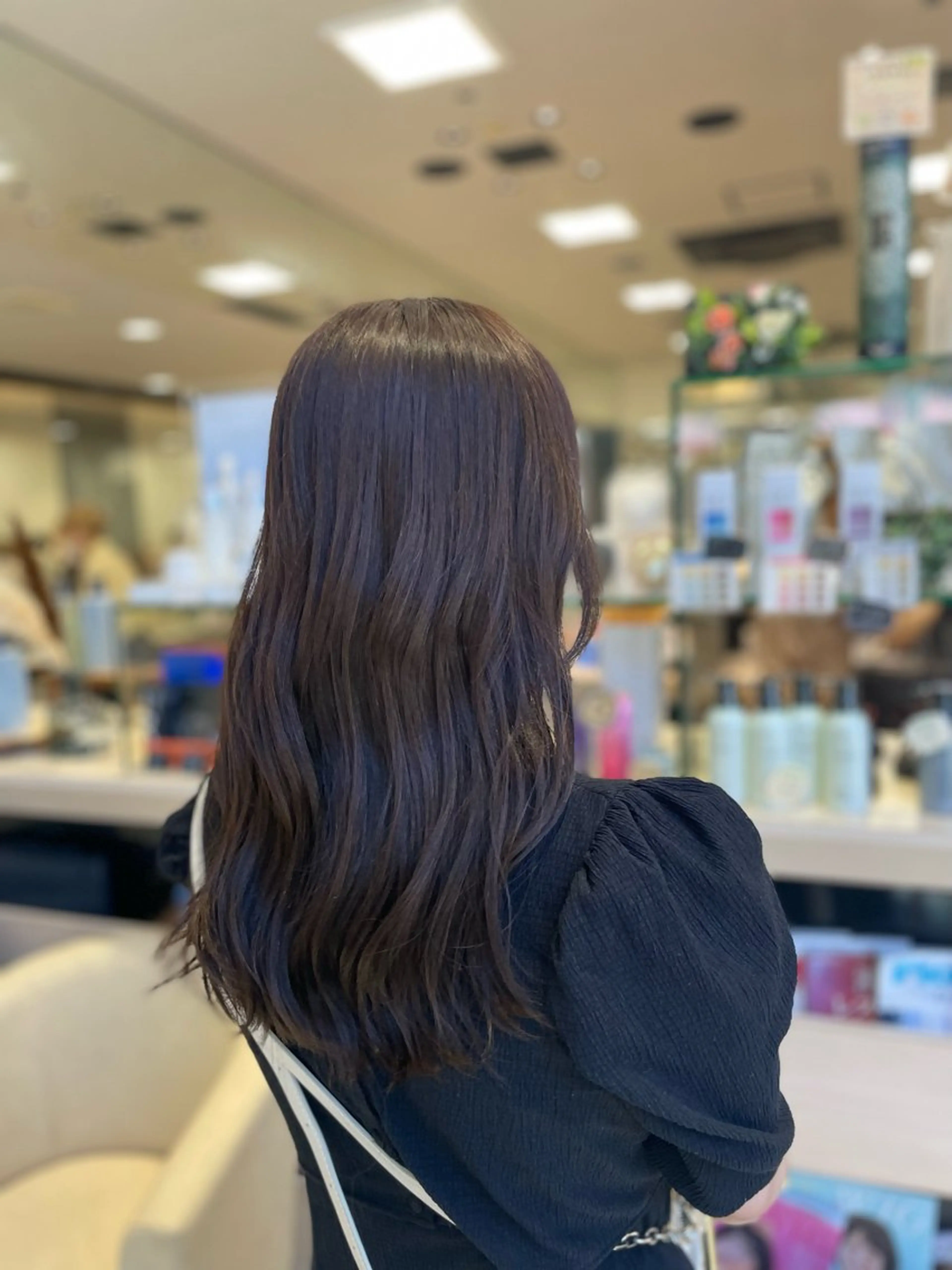 ロング カラー グレージュ クロスパーマ/うる艶 カラー/Kurumiのヘアスタイル