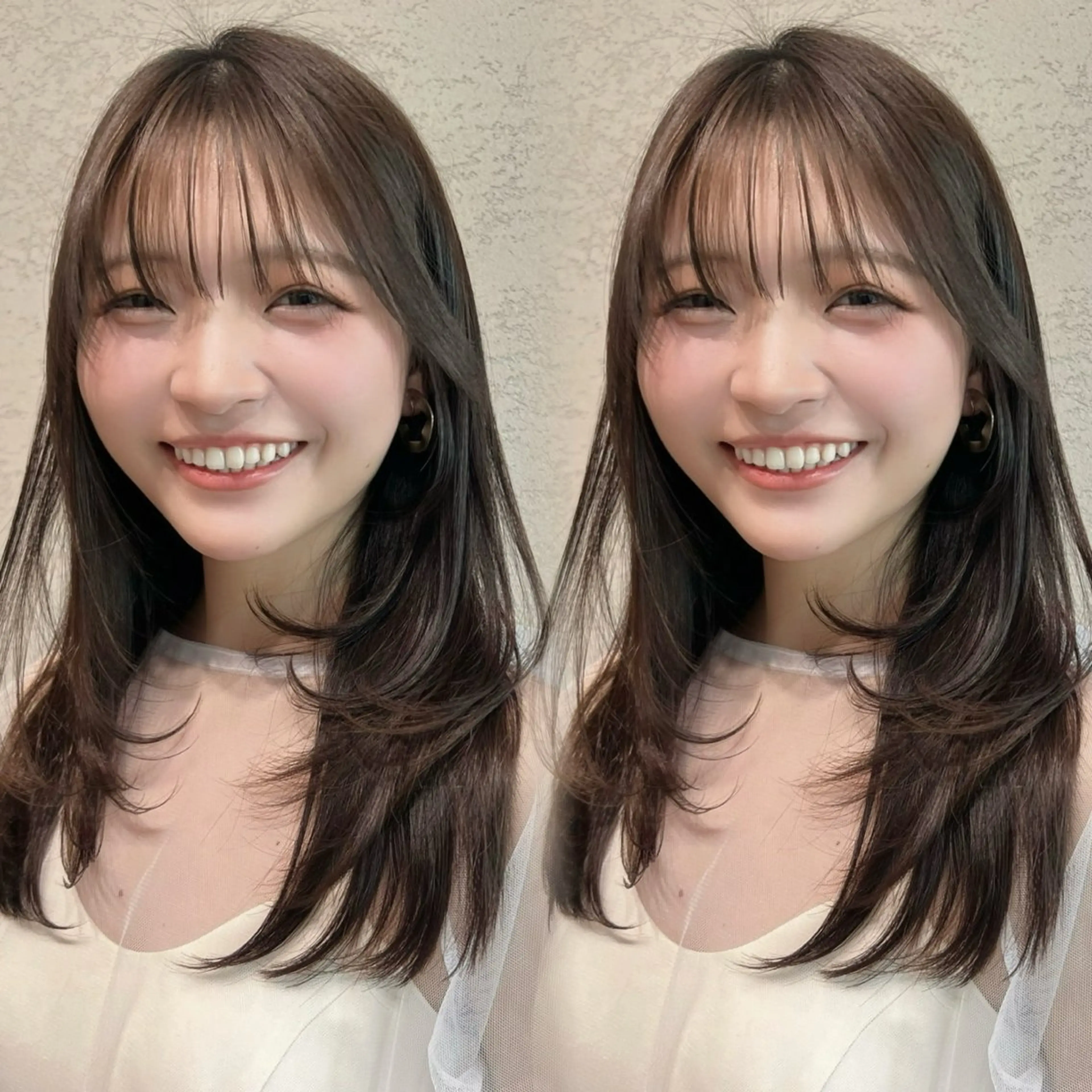 ロング カラー 似合わせカット カット ヘアカラー トリートメント レイヤー/髪質改善 Lond ambreのヘアスタイル