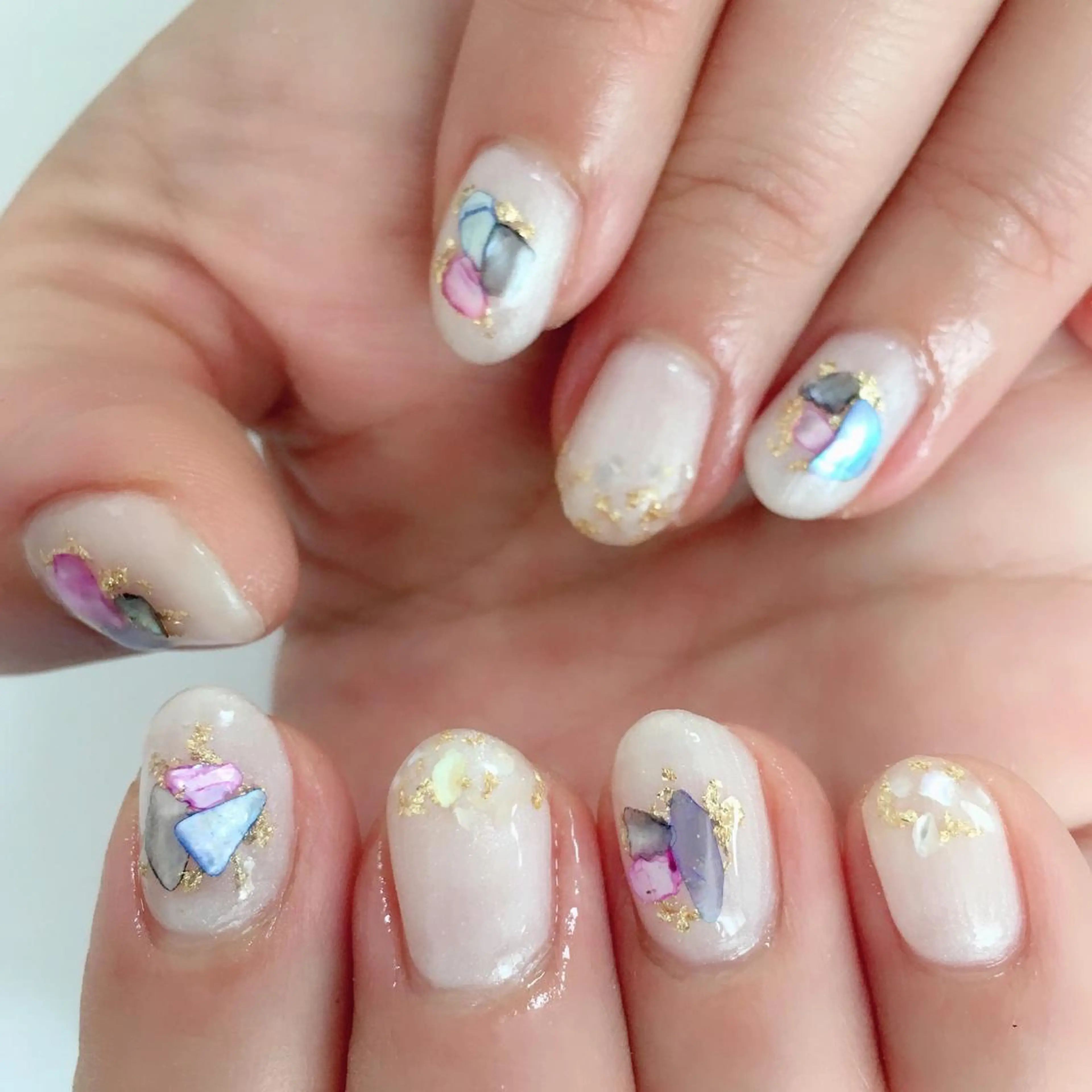 ネイル ワンカラーネイル ストーンネイル Nono Nail ノノネイルのネイルデザイン
