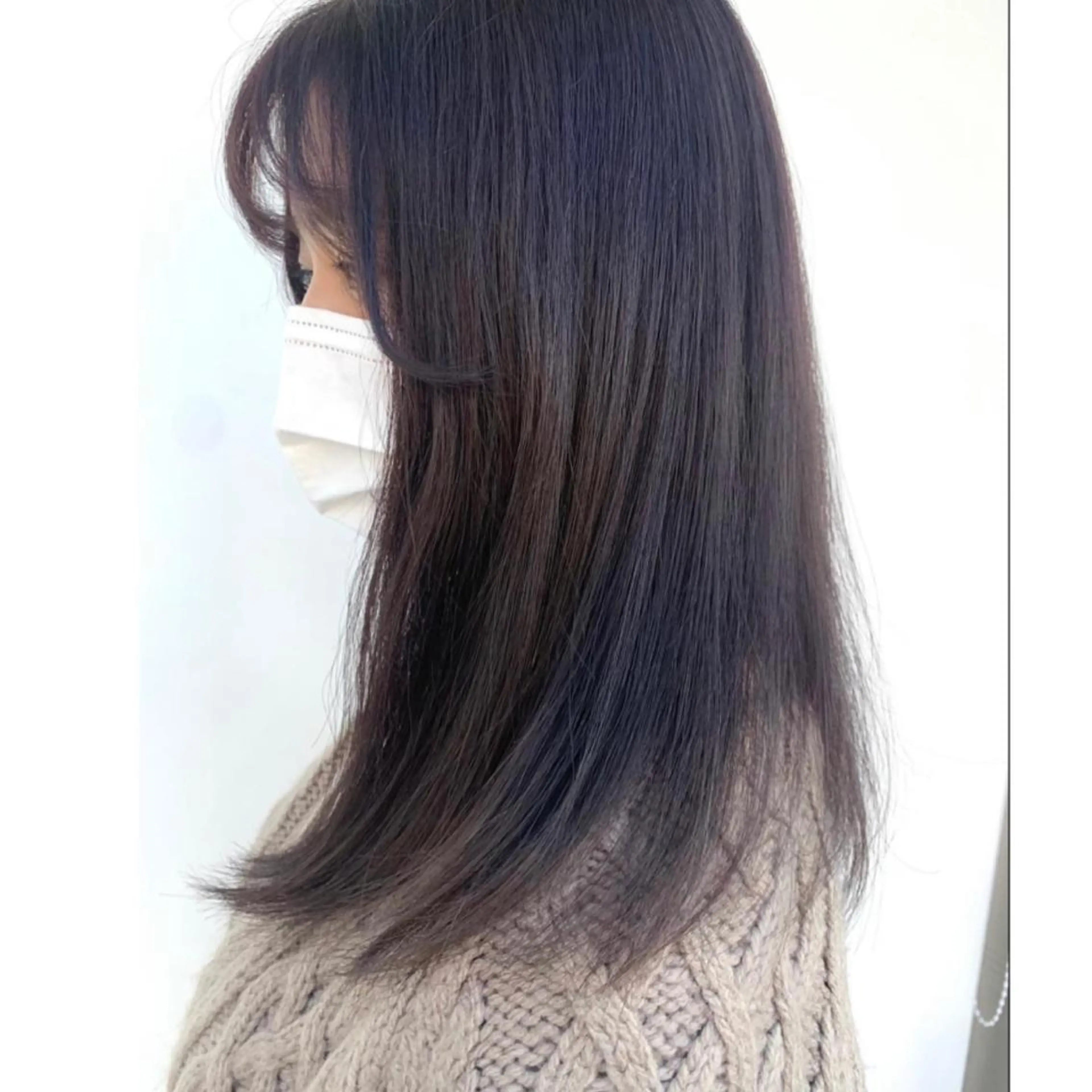 セミロング カラー ヘアカラー トリートメント ナカタケ ユウのヘアスタイル