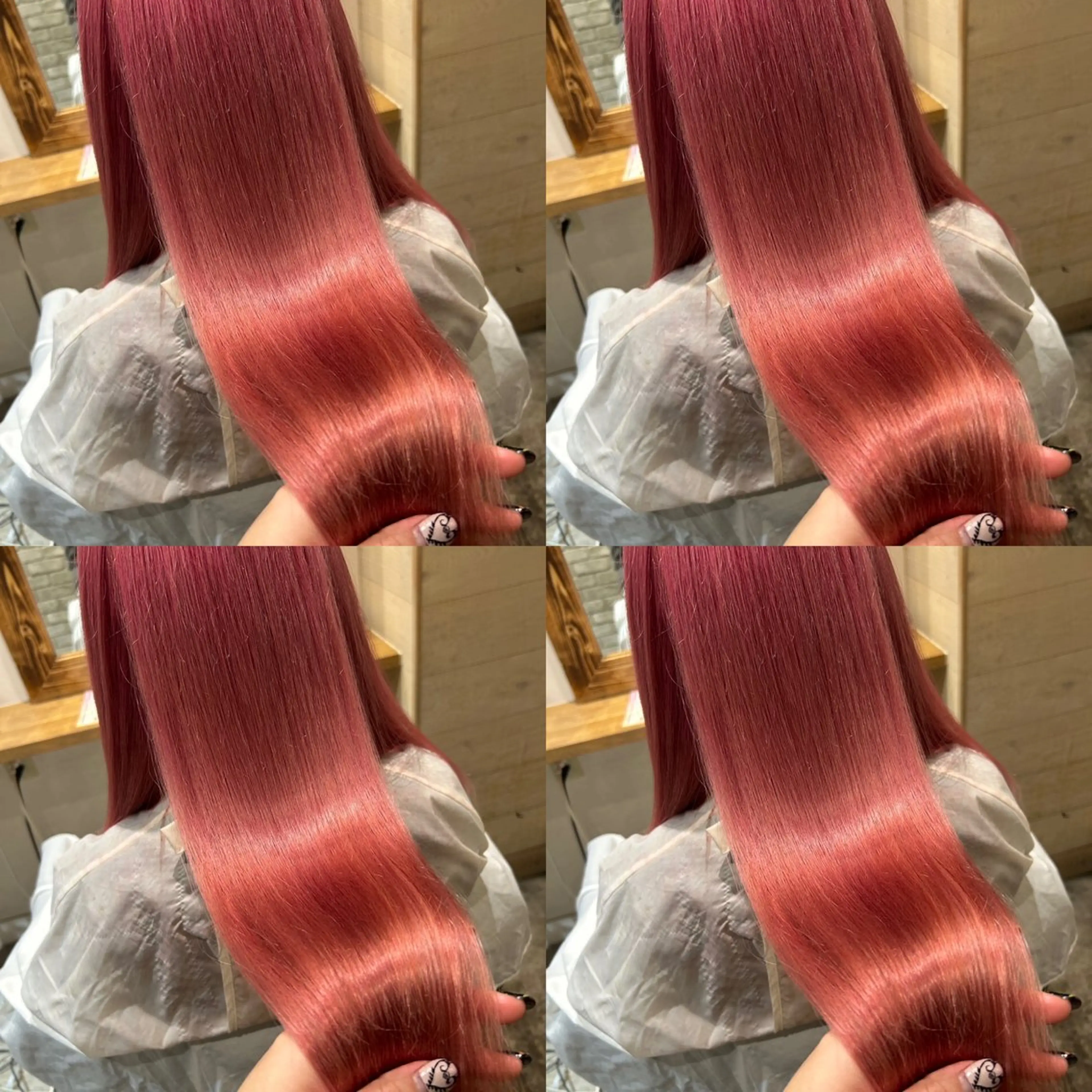 ロング カラー ブリーチ レイヤーカット/ 縮毛矯正🇰🇷早坂のヘアスタイル