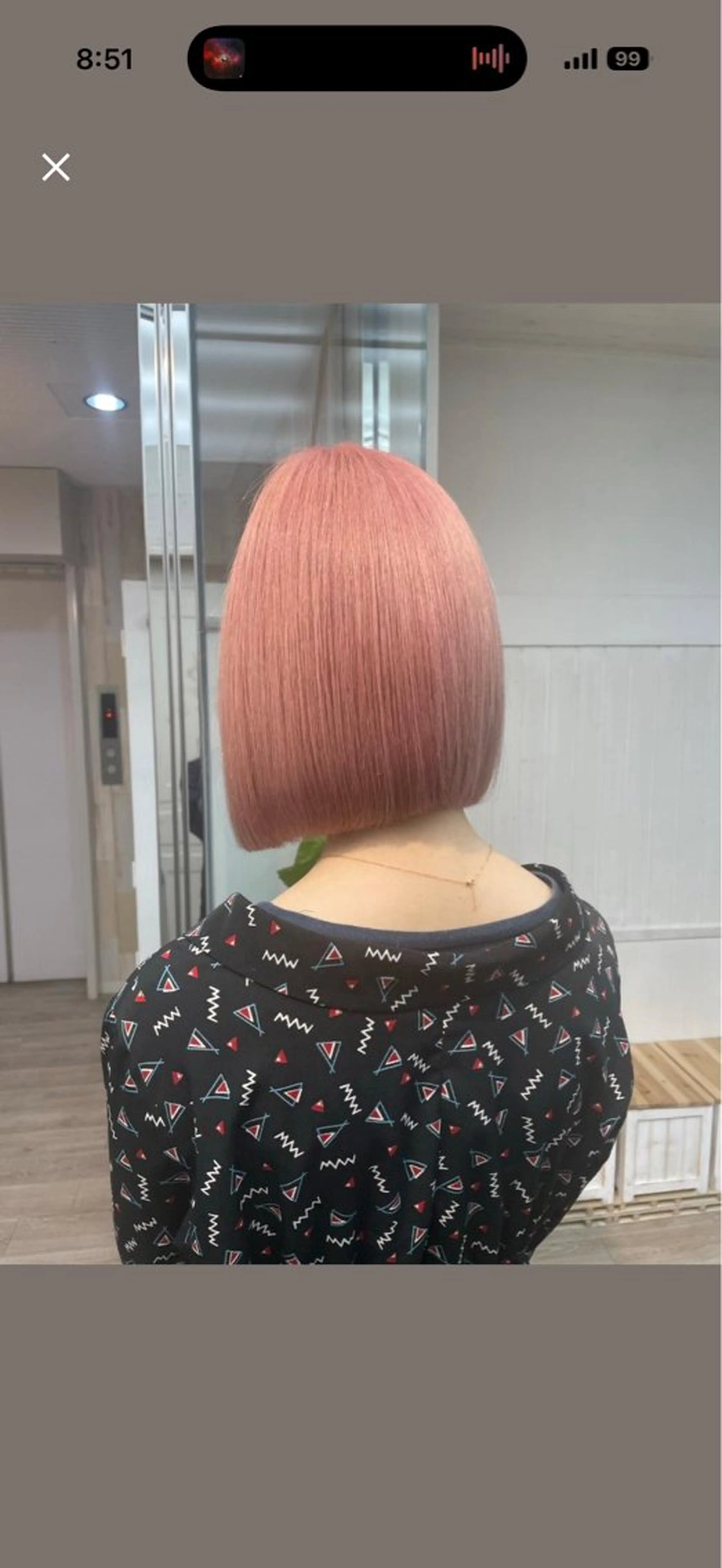ショート カラー ブリーチ 透明感カラー ピンクカラー ヘアカラー 盛れる艶カラー× レイヤーカット/咲来のヘアスタイル