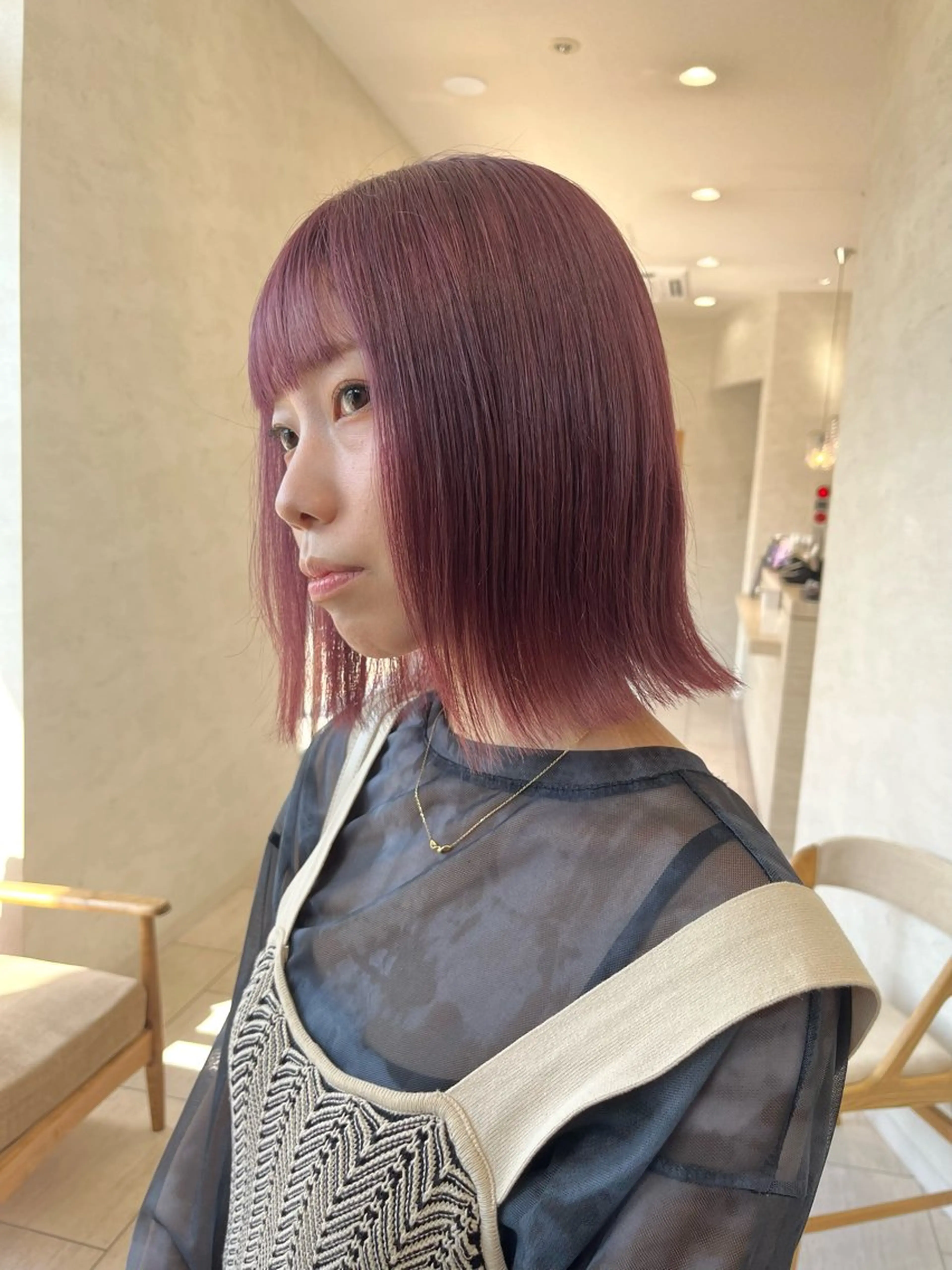 ミディアム カラー miku/ 透明感カラーのヘアスタイル