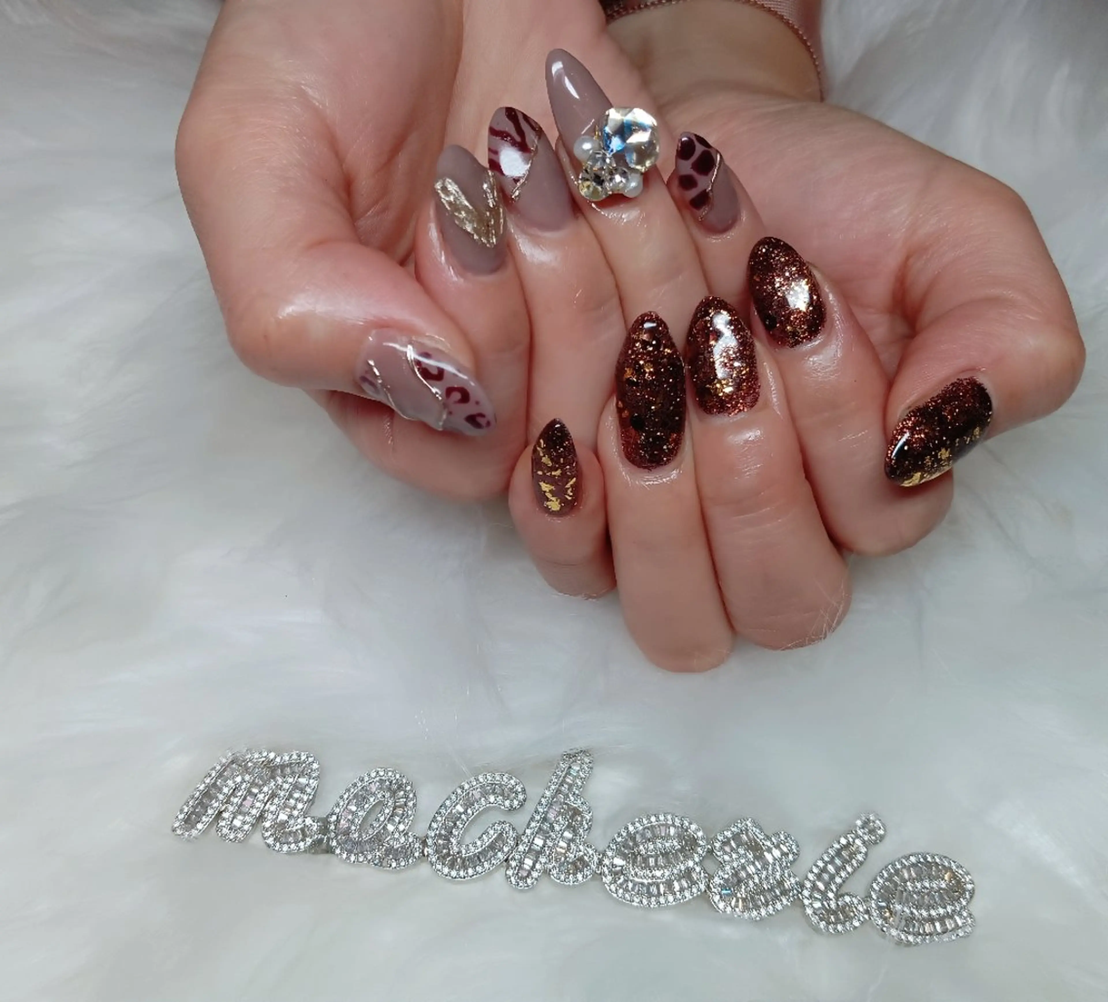 ネイル アニマル柄 ハンドネイル Nail Salon macherieのネイルデザイン