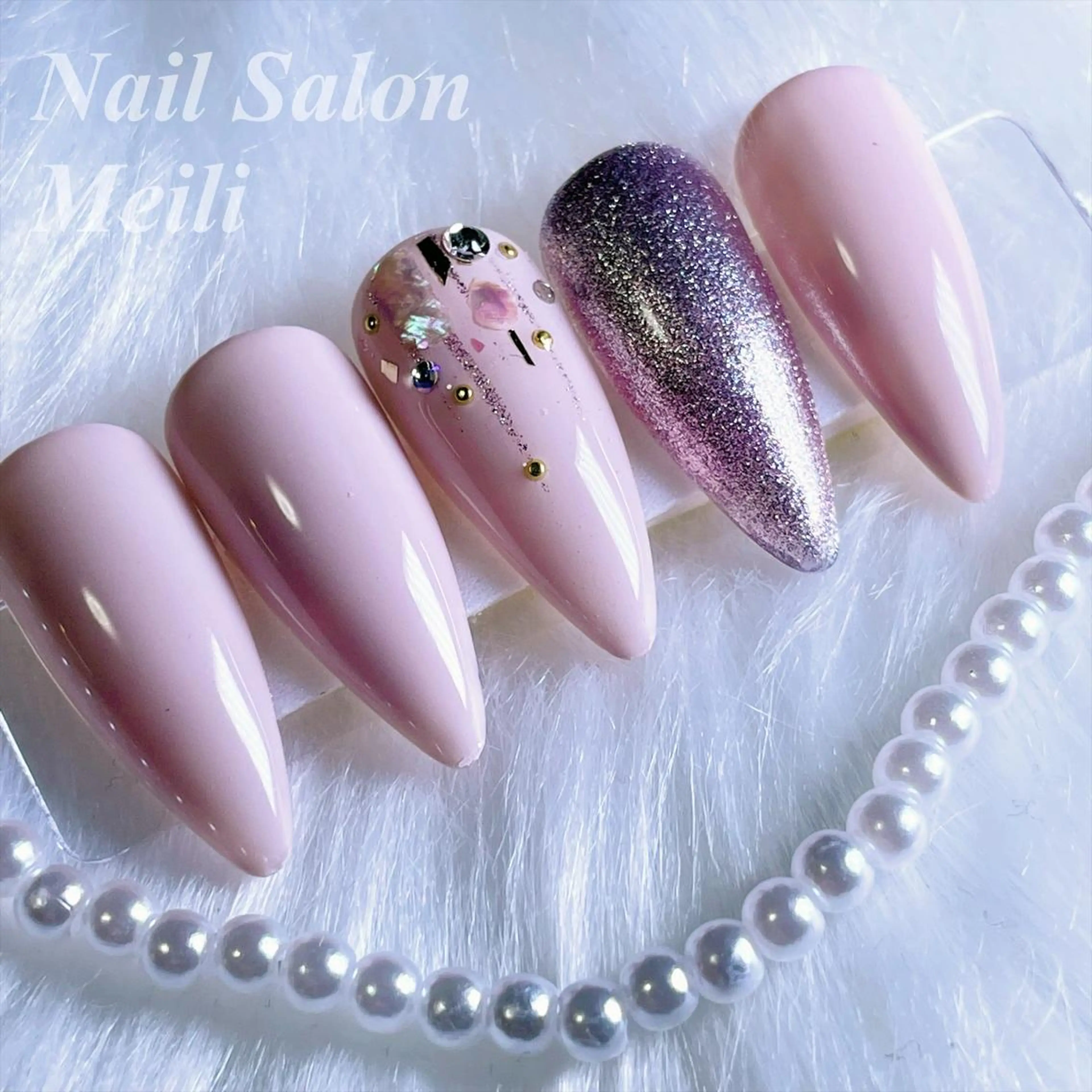 ネイル ピンク 春ネイル NAILSALON MEILIのネイルデザイン