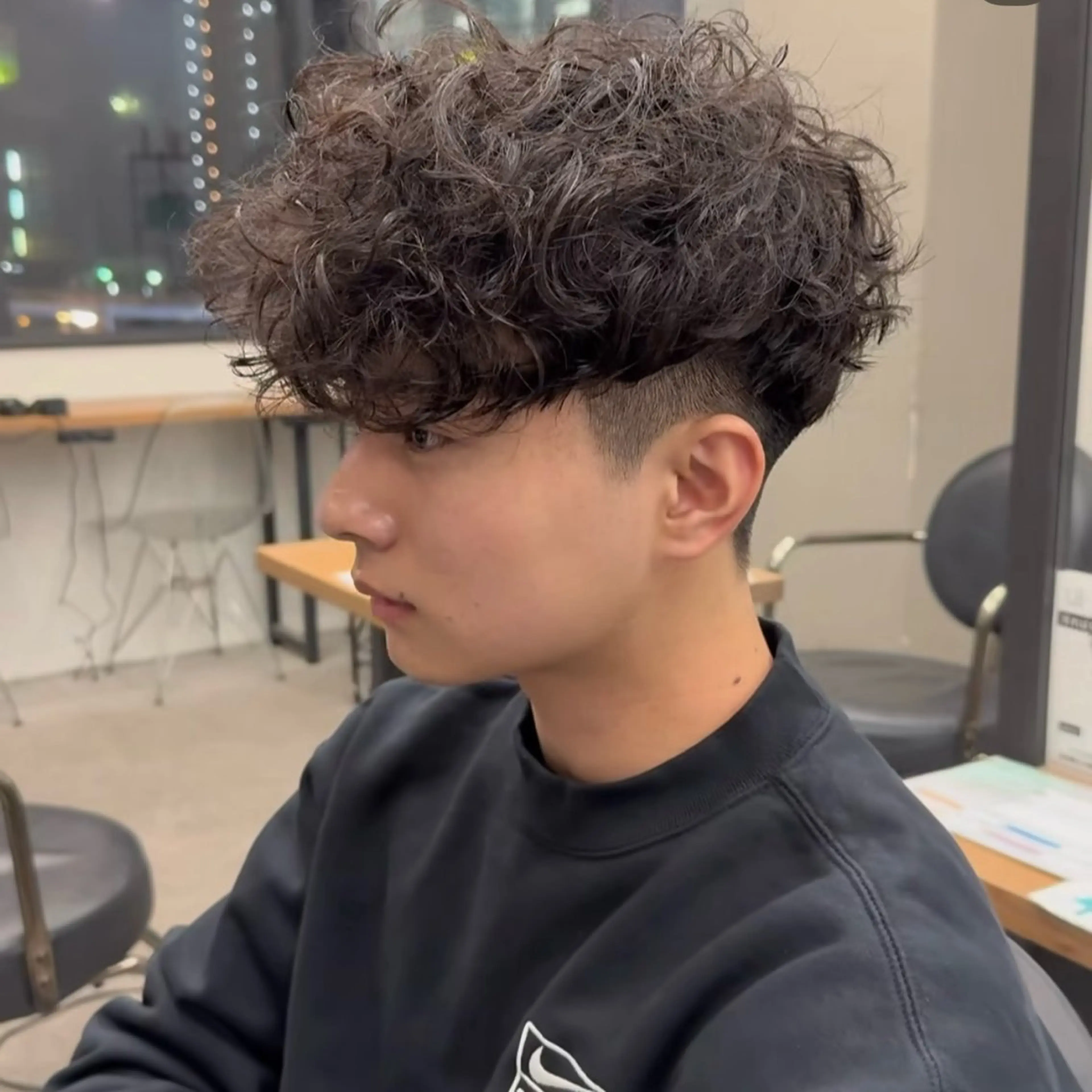 メンズ スペインカール メンズ専門/パーマ 特化/栄/北出瑞貴のヘアスタイル