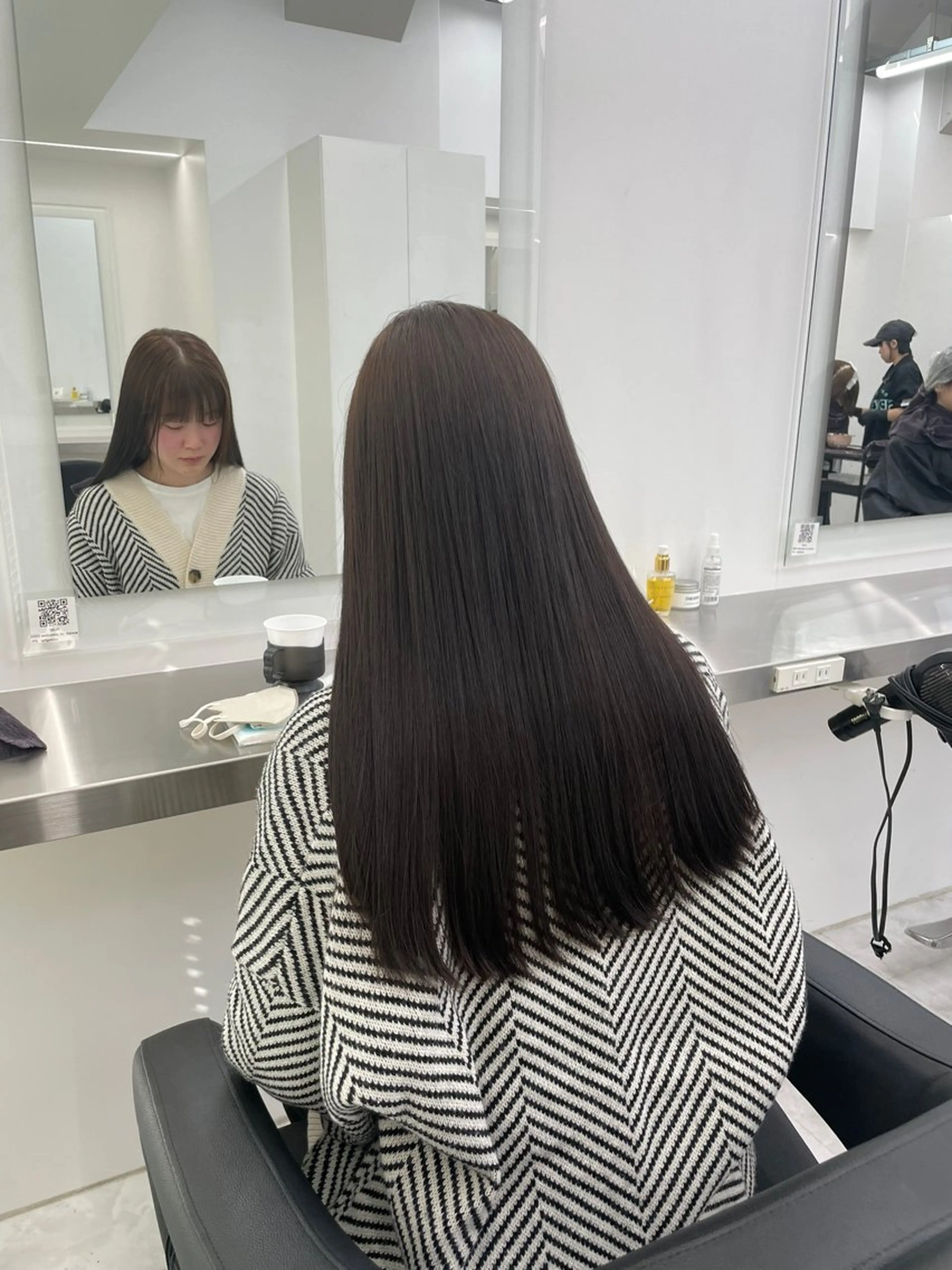 ロング カラー 中韓レイヤー/ ブラウン🤎はやとのヘアスタイル