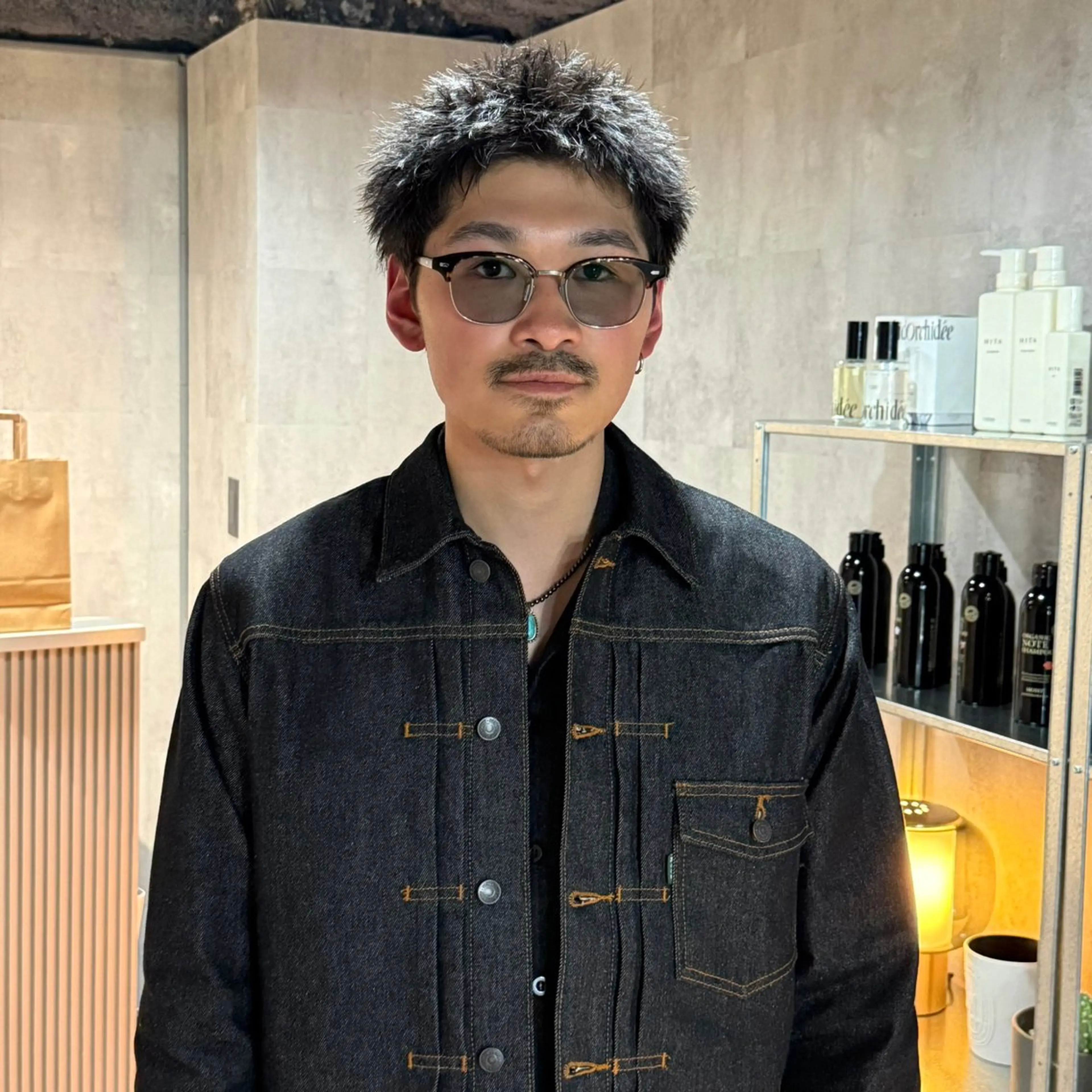 ショート カラー メンズ フェードカット メンズパーマ スパイキーショート ショートヘア カット パーマ スパイキーショート/ 短髪/渋谷/kiyoのヘアスタイル