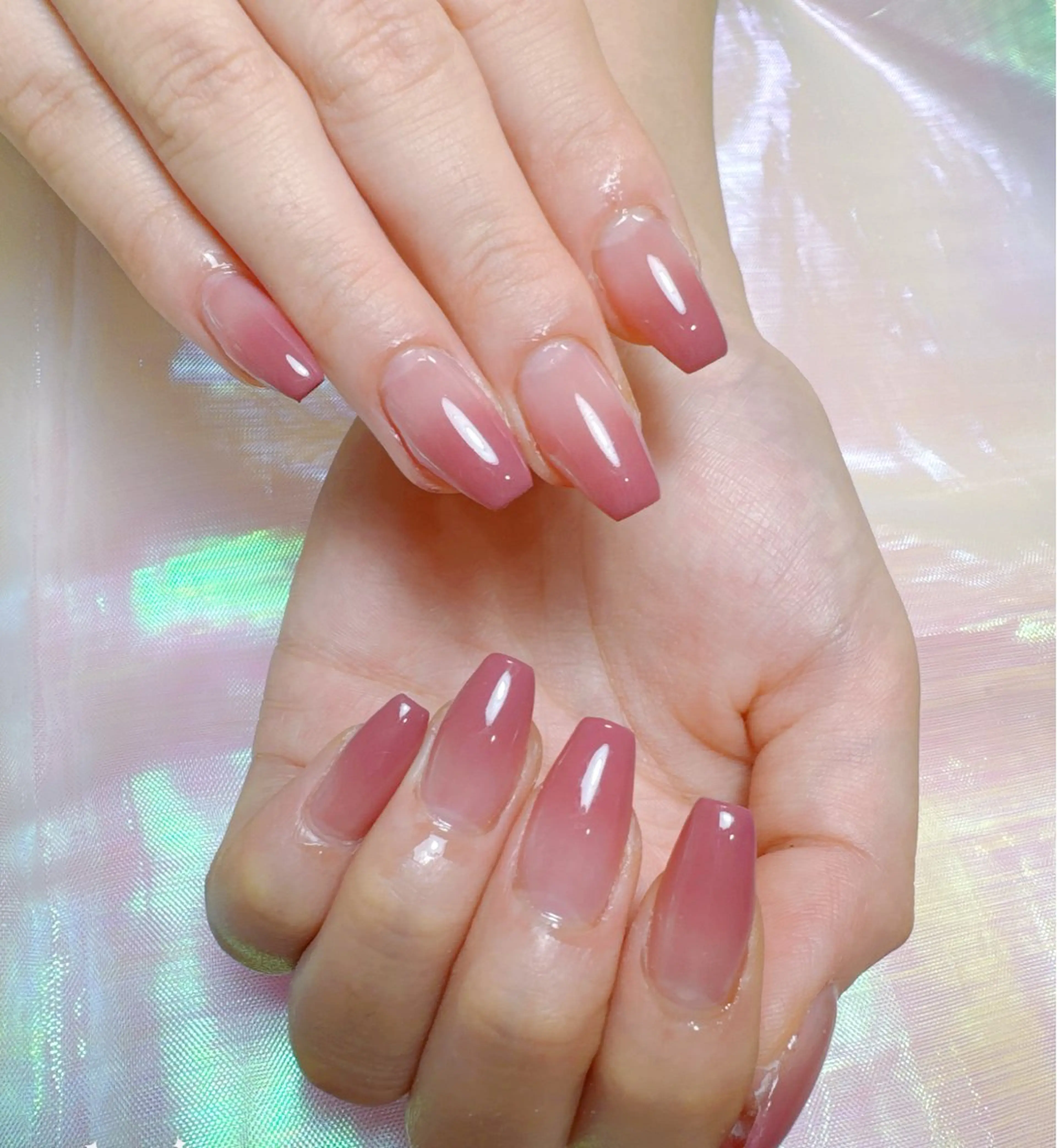 ネイル グラデーション オフィスネイル シンプルネイル ハンドネイル Miu nailのネイルデザイン