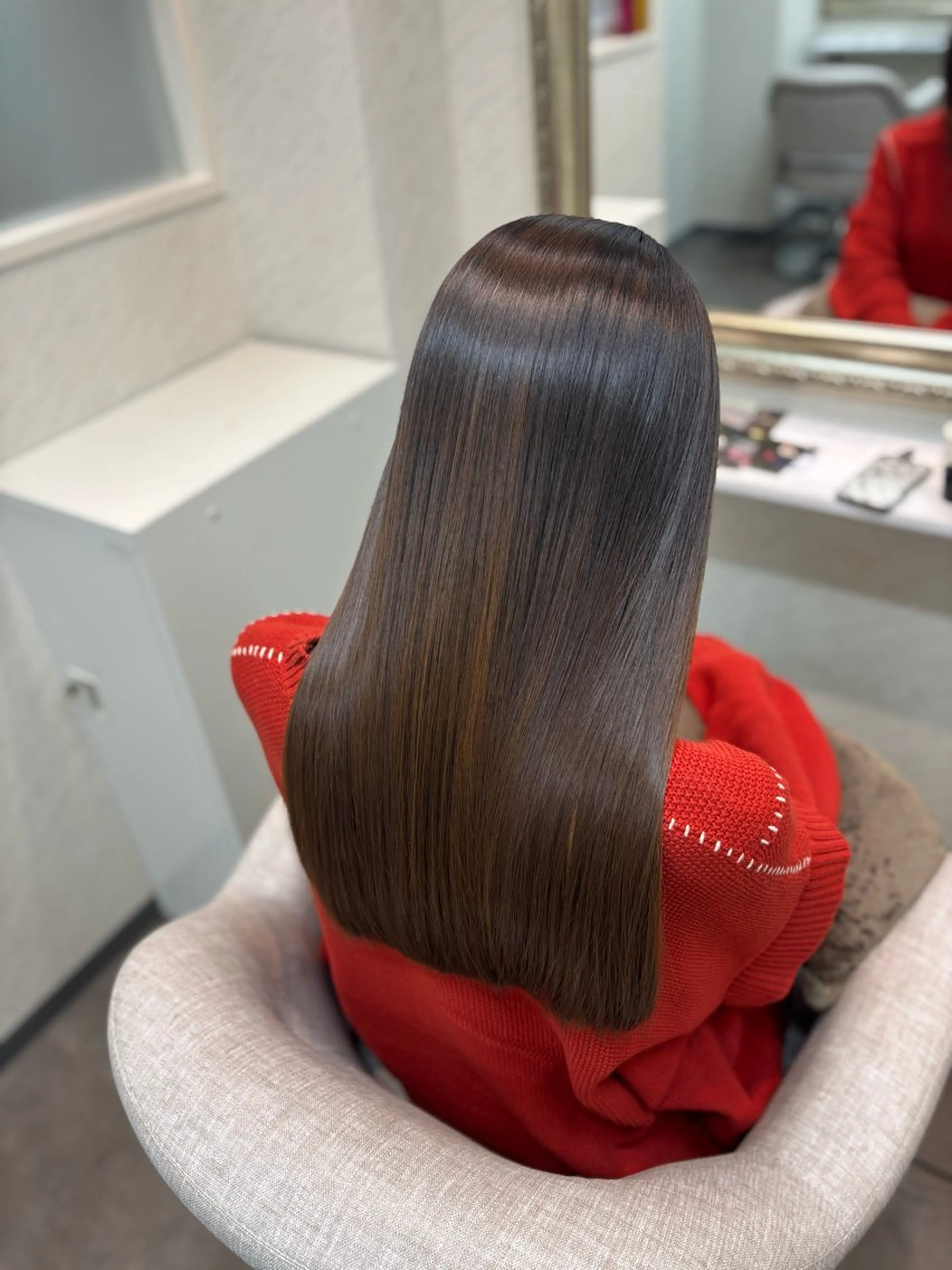 ロング 縮毛矯正 縮毛矯正 縮毛矯正/艶髪/ ミヅキ🌹🌙のヘアスタイル