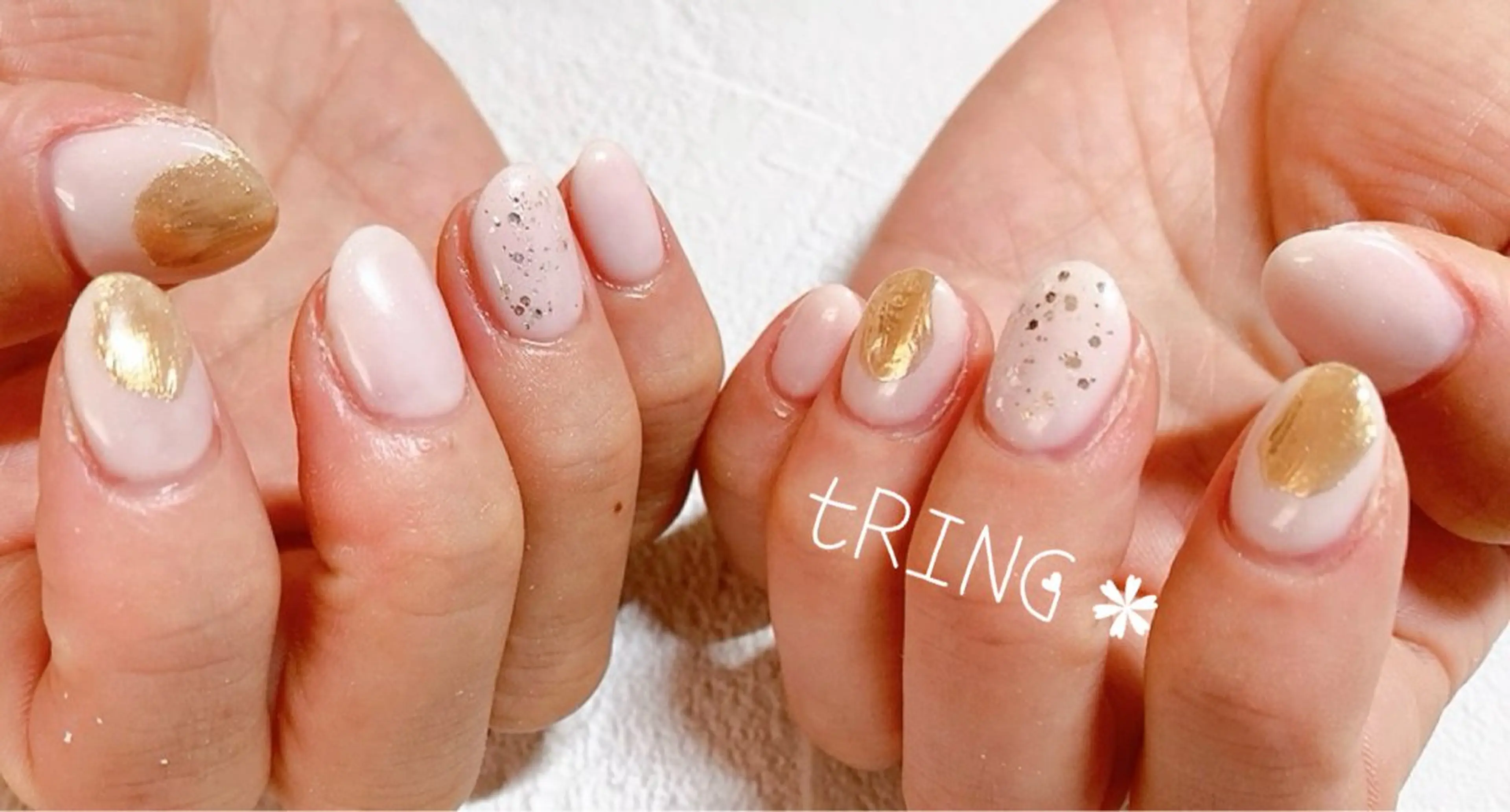 ネイル ハンドネイル tRING＊ しいの木台のネイルデザイン