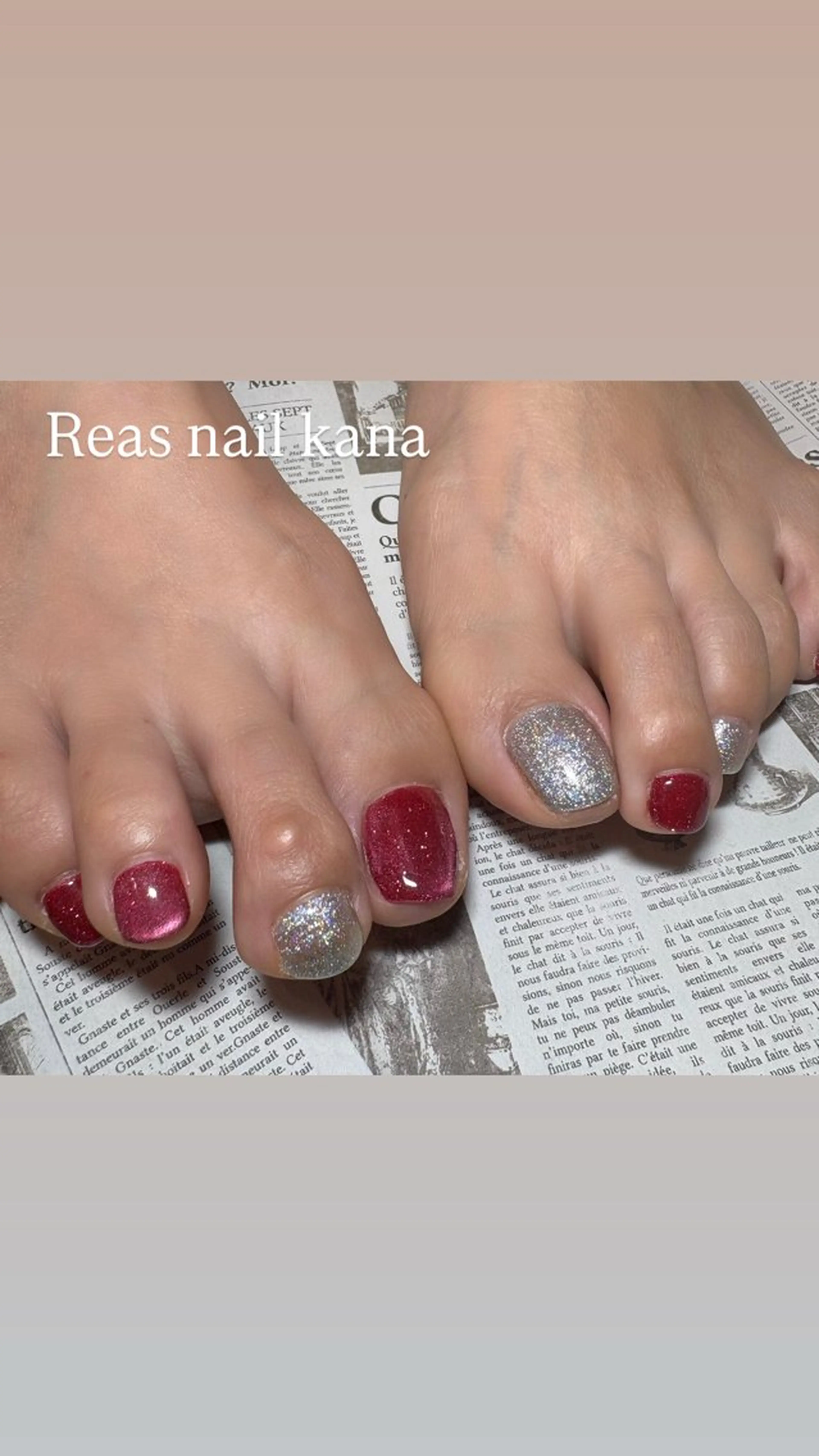 ネイル フットネイル Reas nail kanaのネイルデザイン