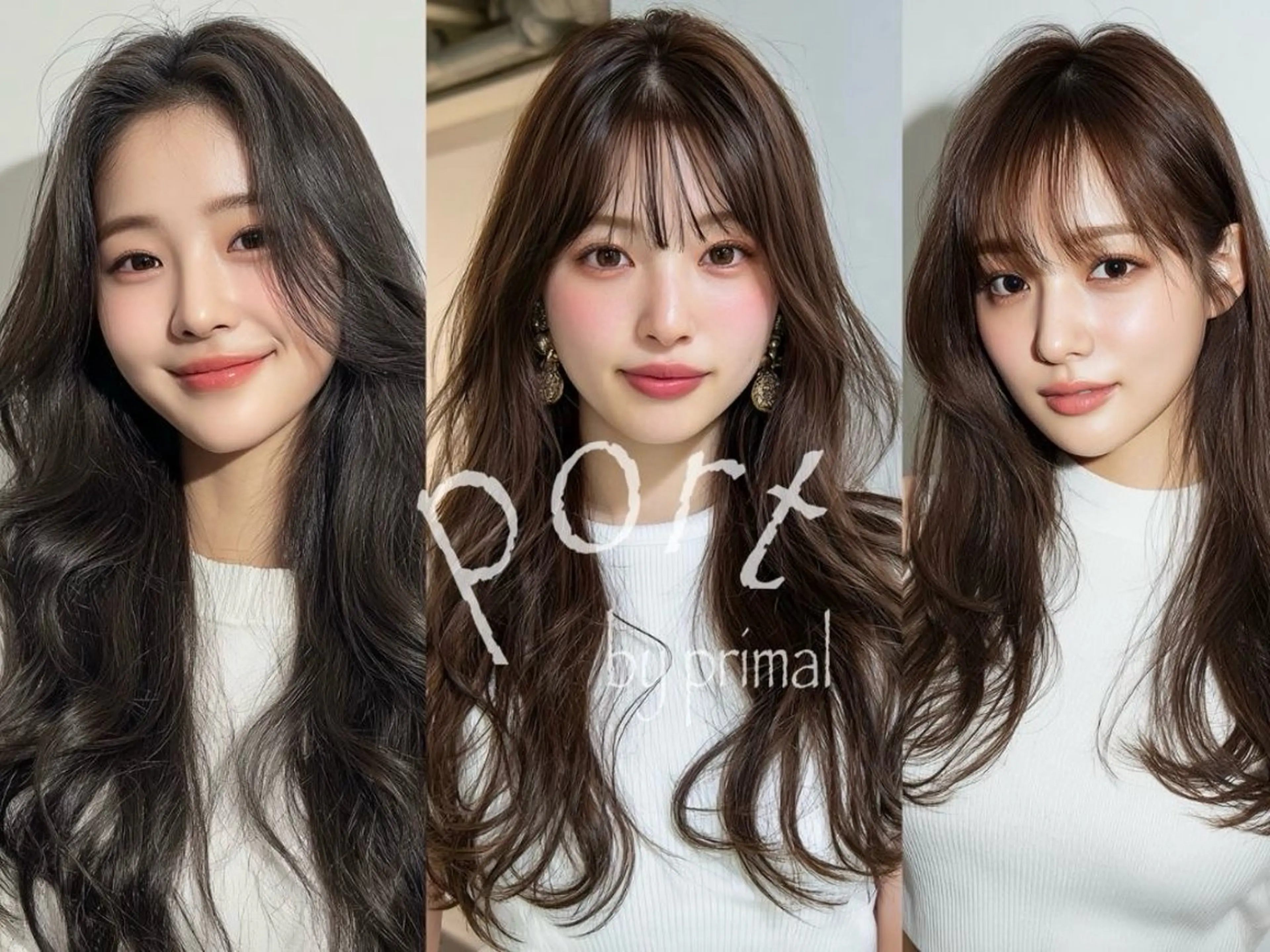 ロング カラー ブリーチ毛縮毛矯正 👑山口のヘアスタイル