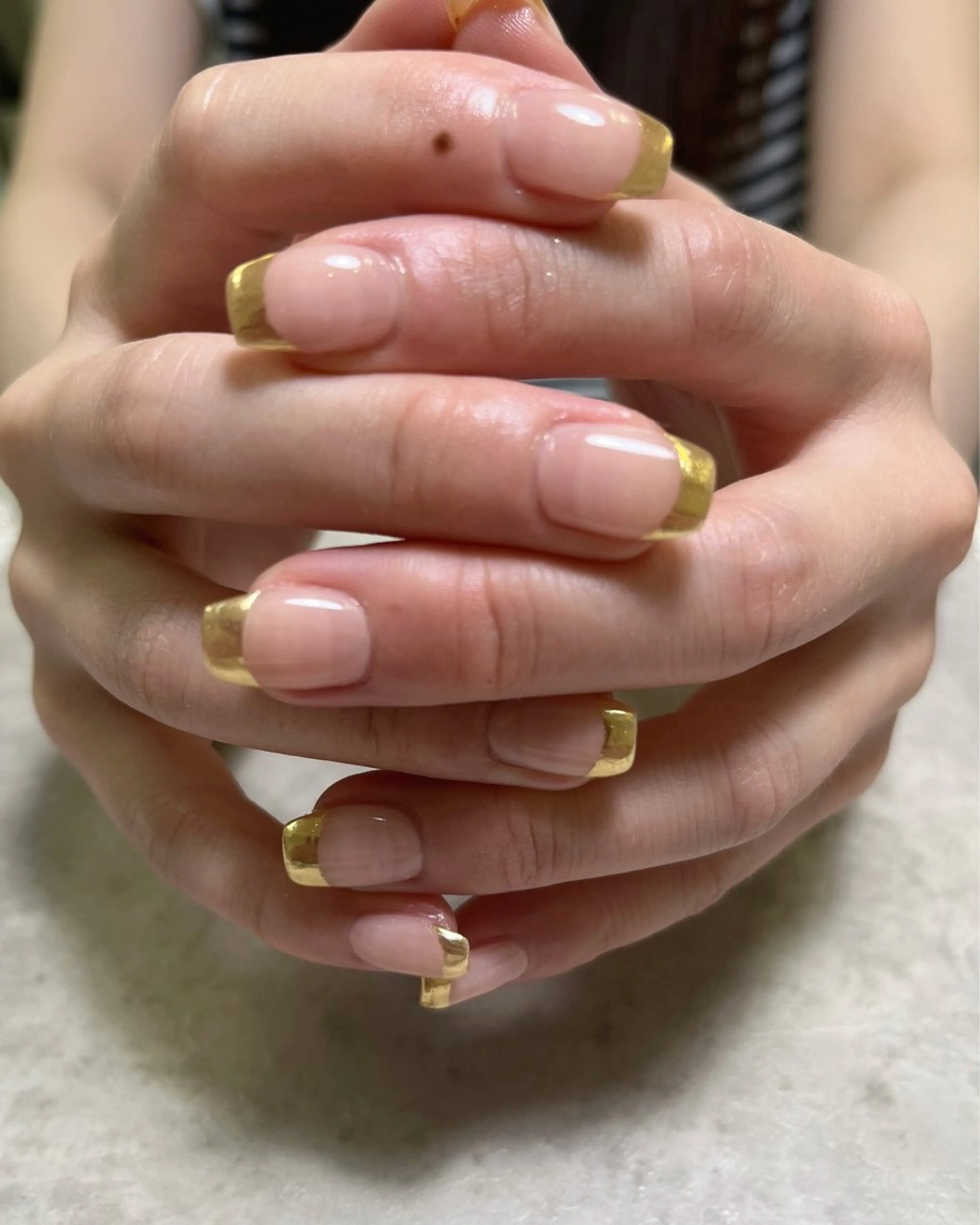 ネイル フレンチネイル ジェルネイル マグネットネイル ミラーネイル 持ち込み ハンドネイル * kaoriのネイルデザイン