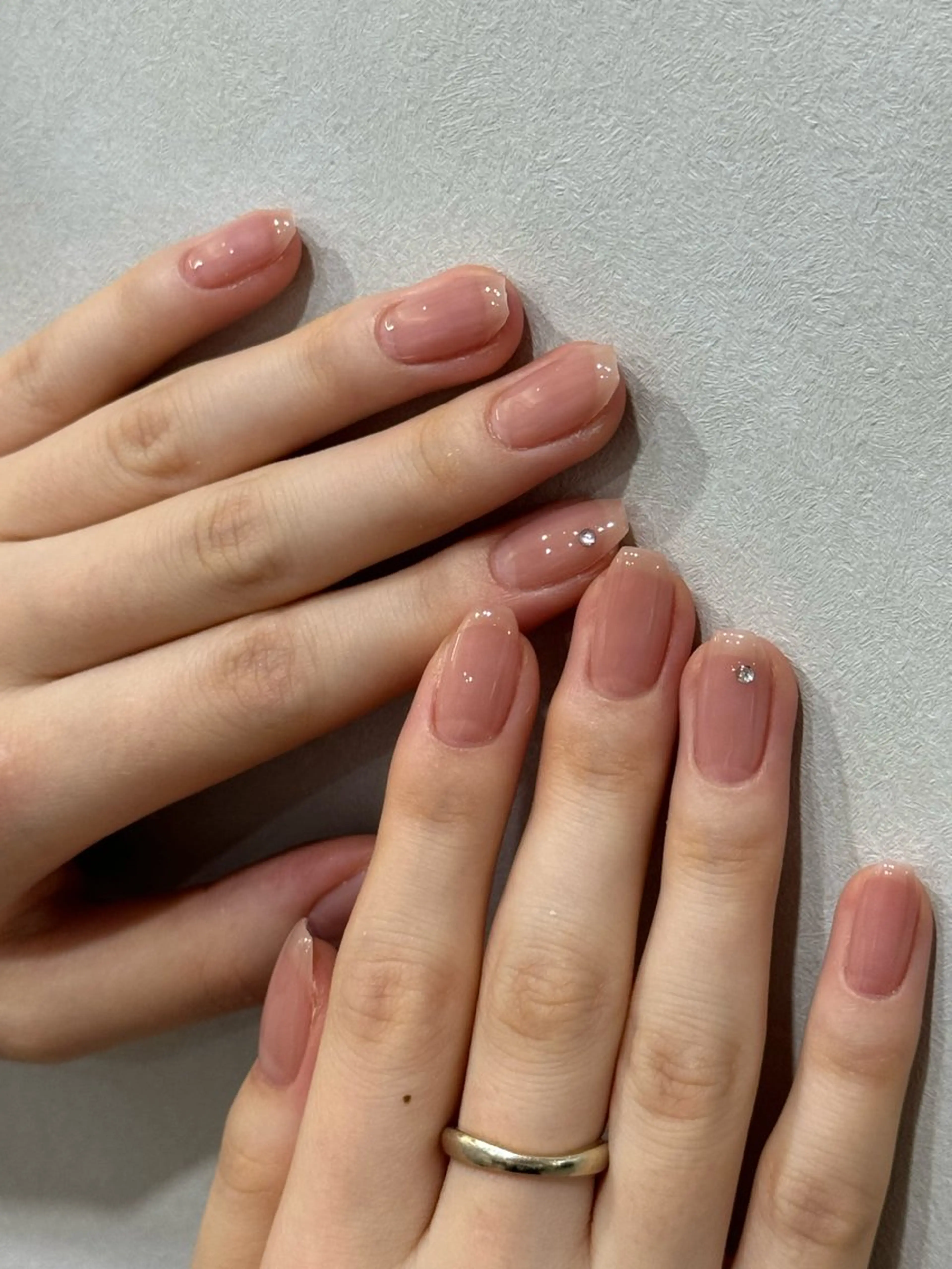 ネイル ハンドネイル 韓国ネイル/ワンホン ネイル🎀表参道3分のネイルデザイン