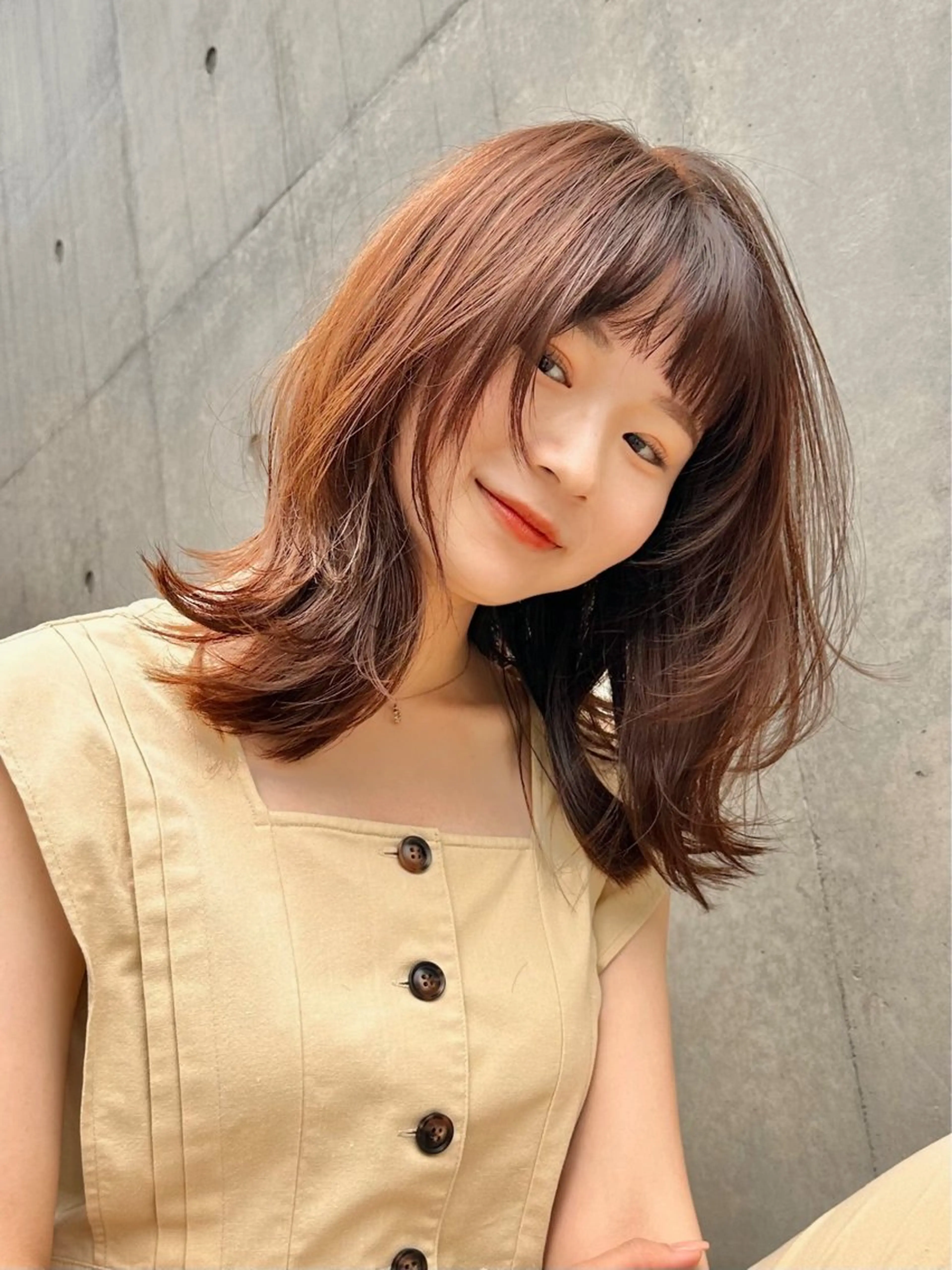 ロング カット ヘアカラー 🎀韓国ボブ/ハイト ーン/まりん🎀のヘアスタイル