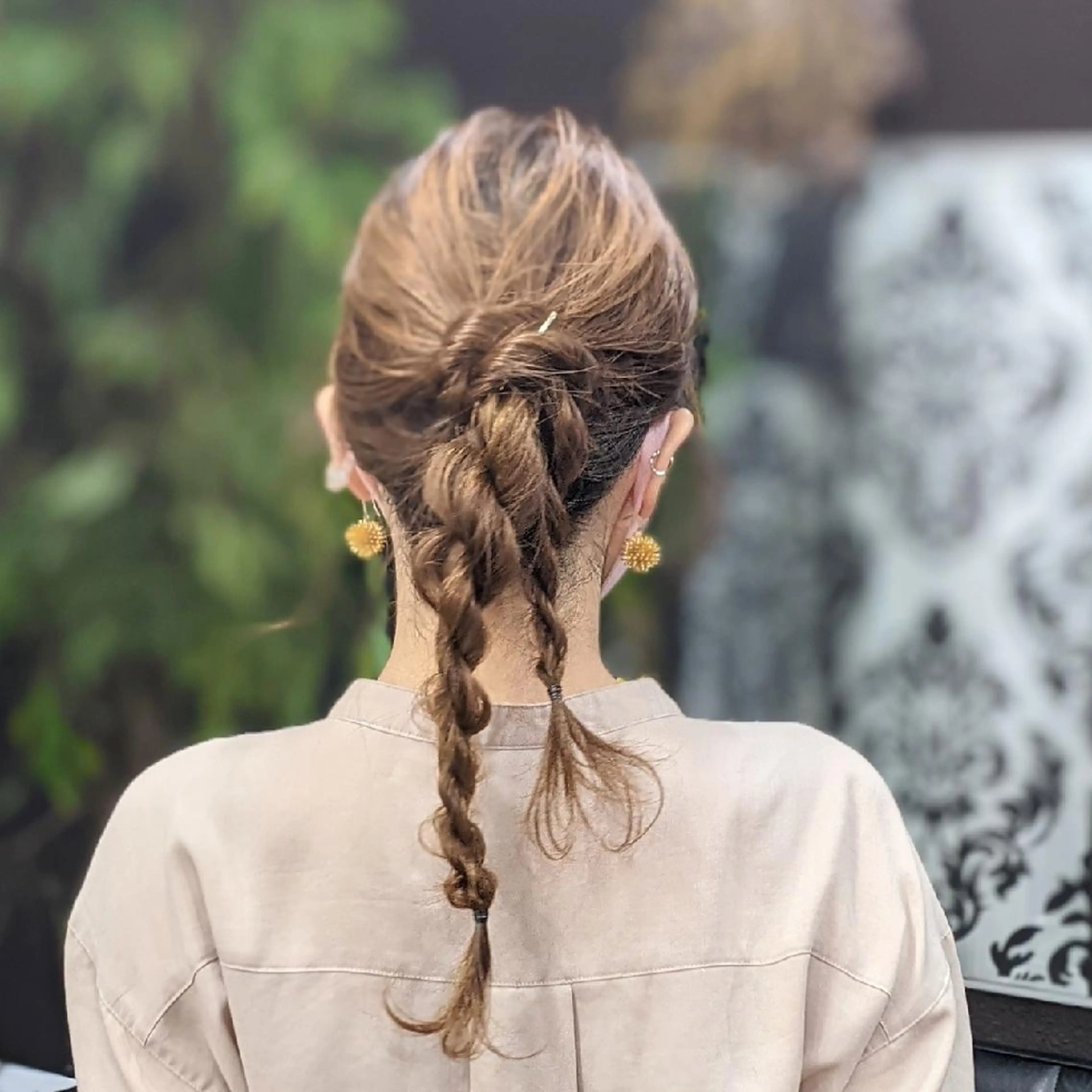 セミロング ヘアアレンジ HIKARI＠ Ruheplatzのヘアスタイル