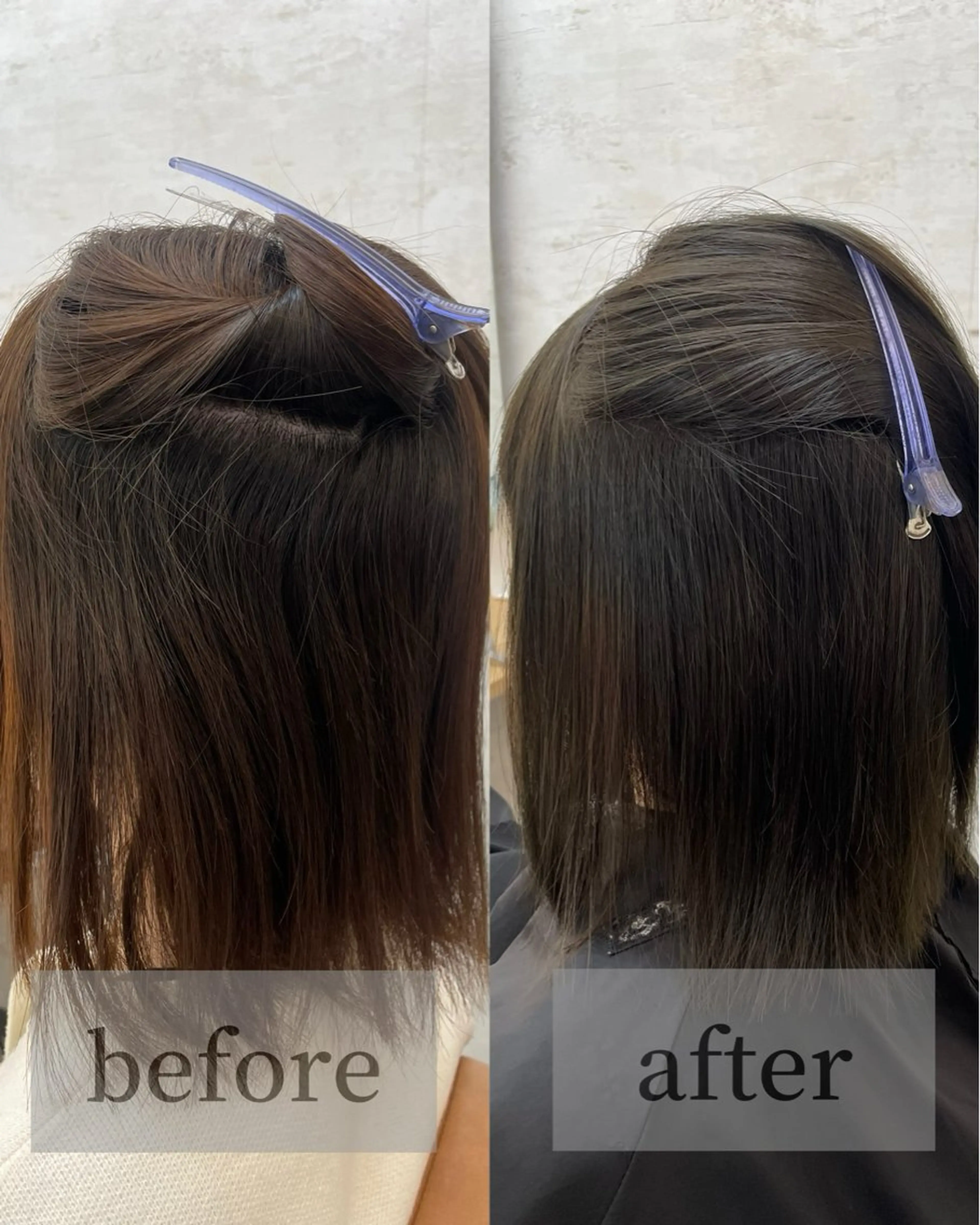 ミディアム パーマ カット ヘアカラー 縮毛矯正 トリートメント 高橋 芽衣のヘアスタイル