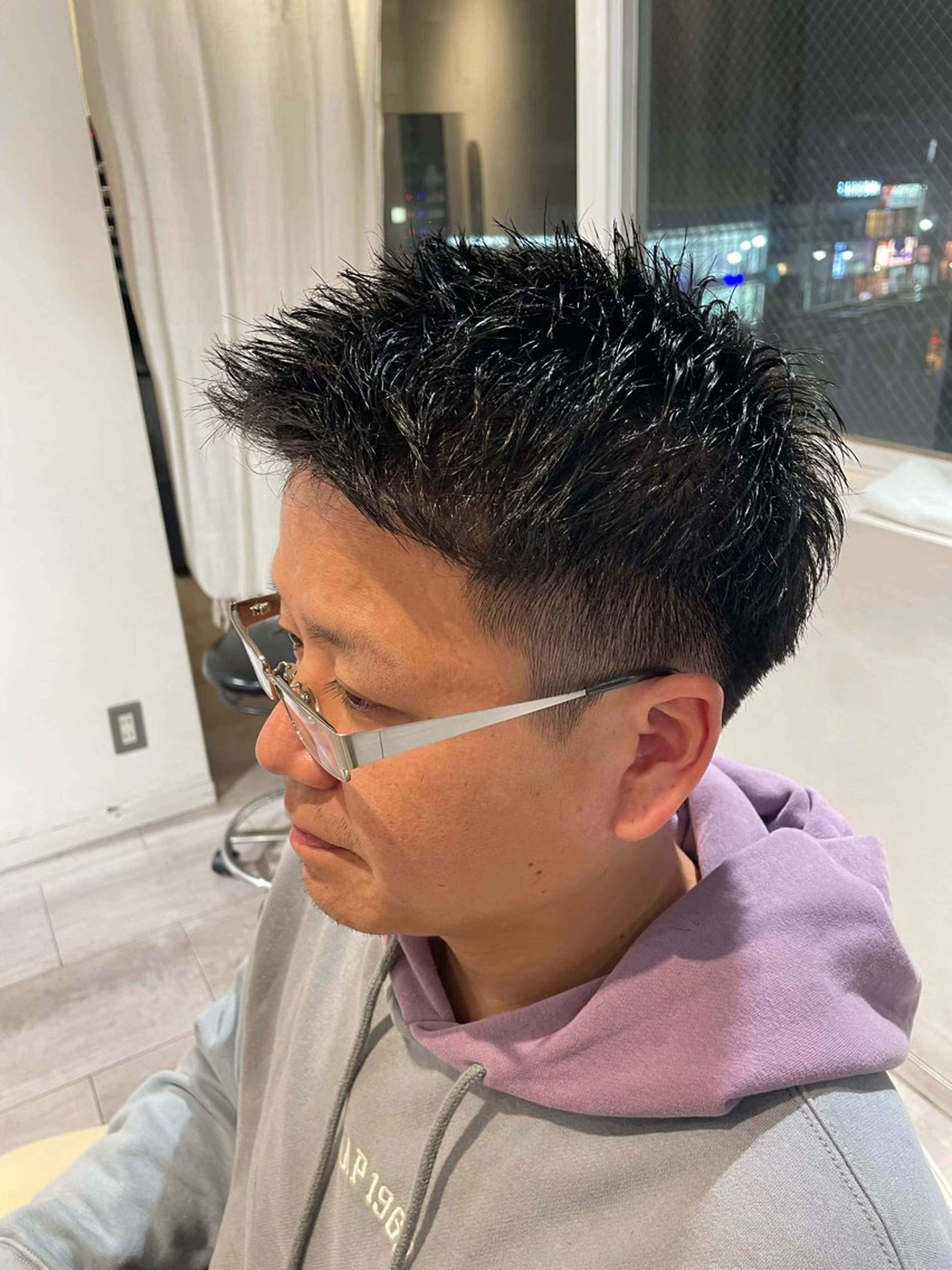 メンズ 刈り上げ miwa/ボブパーマ /モードボブのヘアスタイル