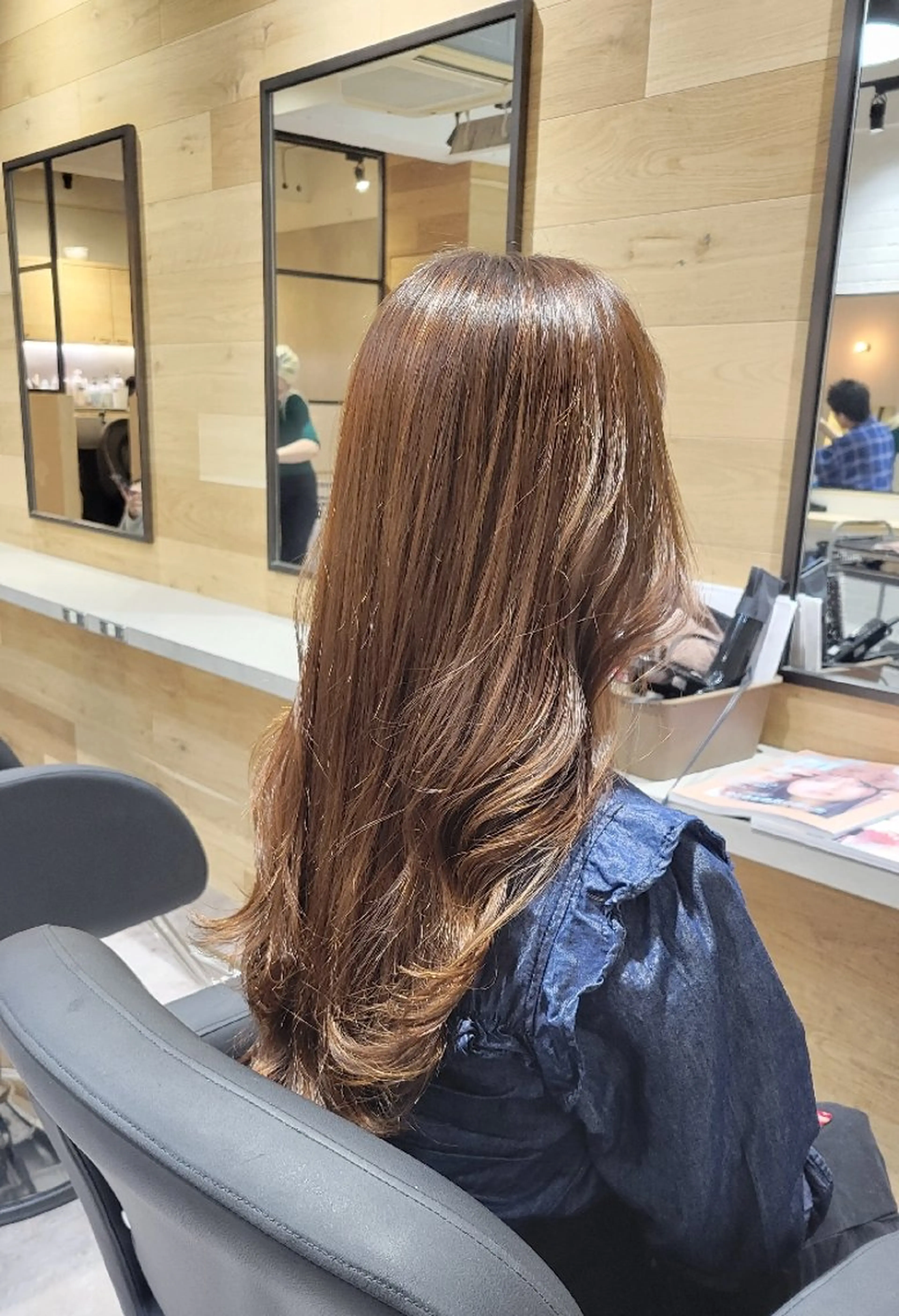 ロング Ayu🐾縮毛矯正/ ブリーチ無しカラーのヘアスタイル