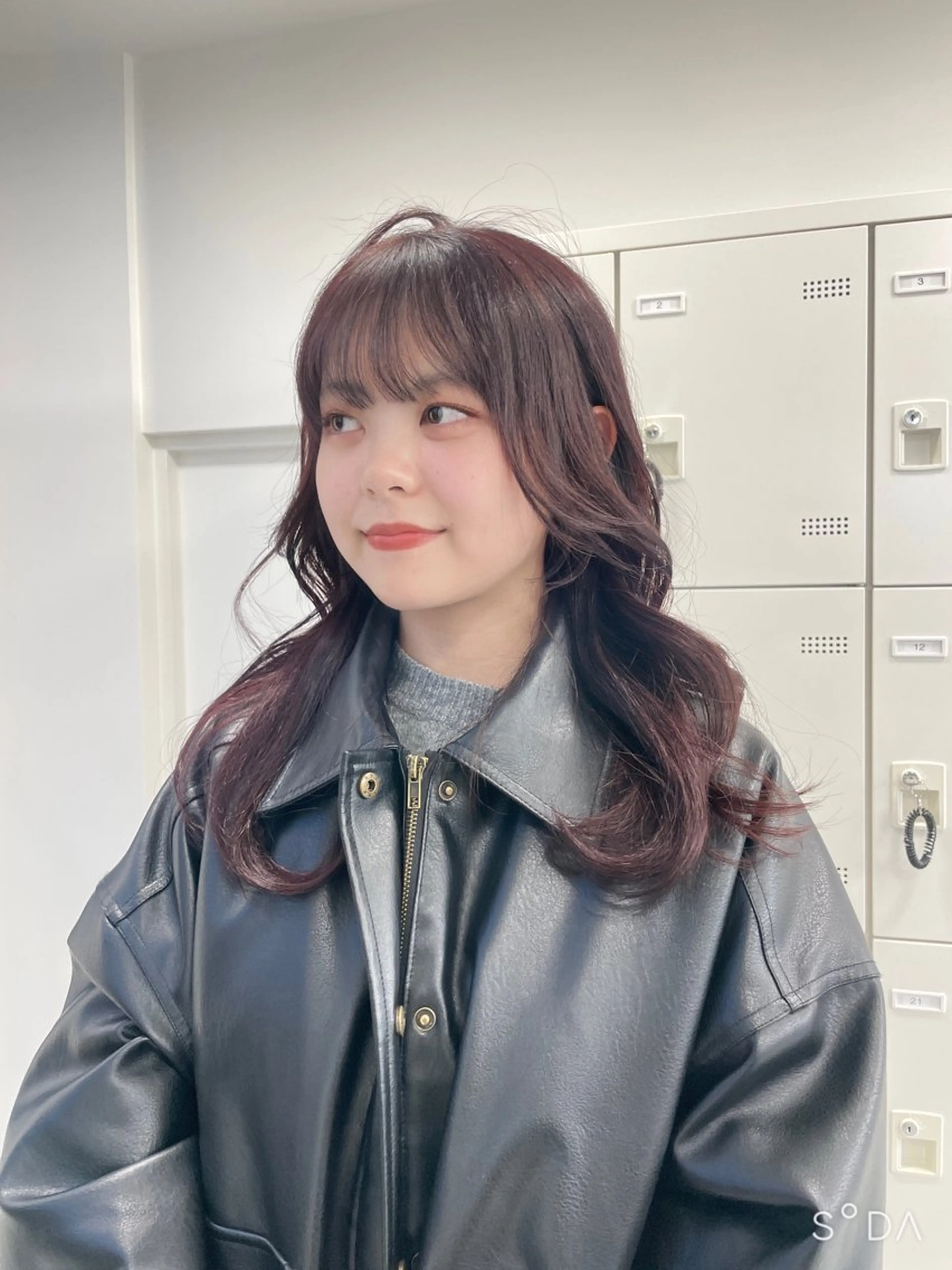 セミロング カット ヘアカラー トリートメント MOE 福岡韓国ヘア✧︎のヘアスタイル