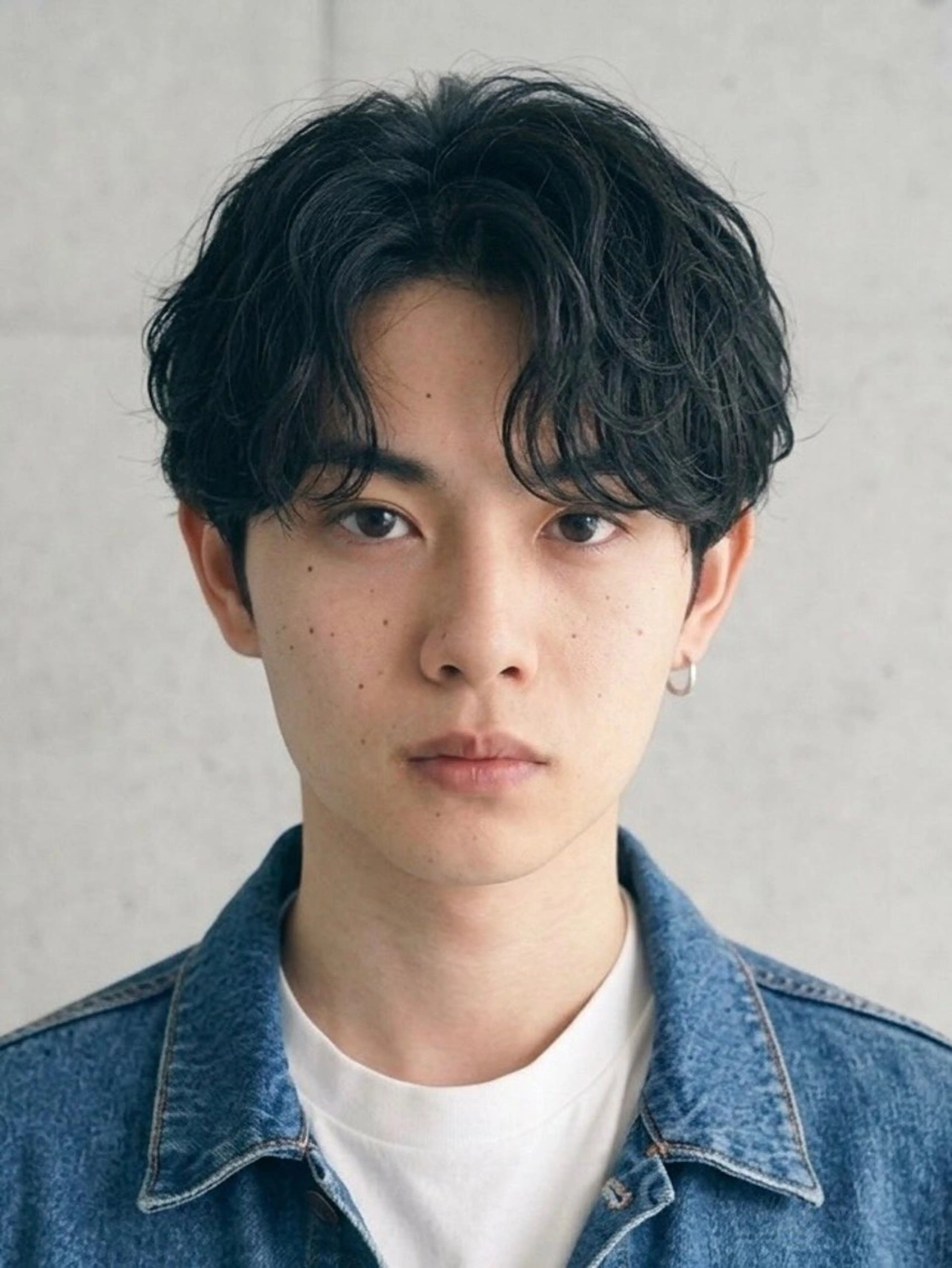 ショート パーマ メンズ センターパート メンズパーマ マール公式 ジュニアスタイリストのヘアスタイル