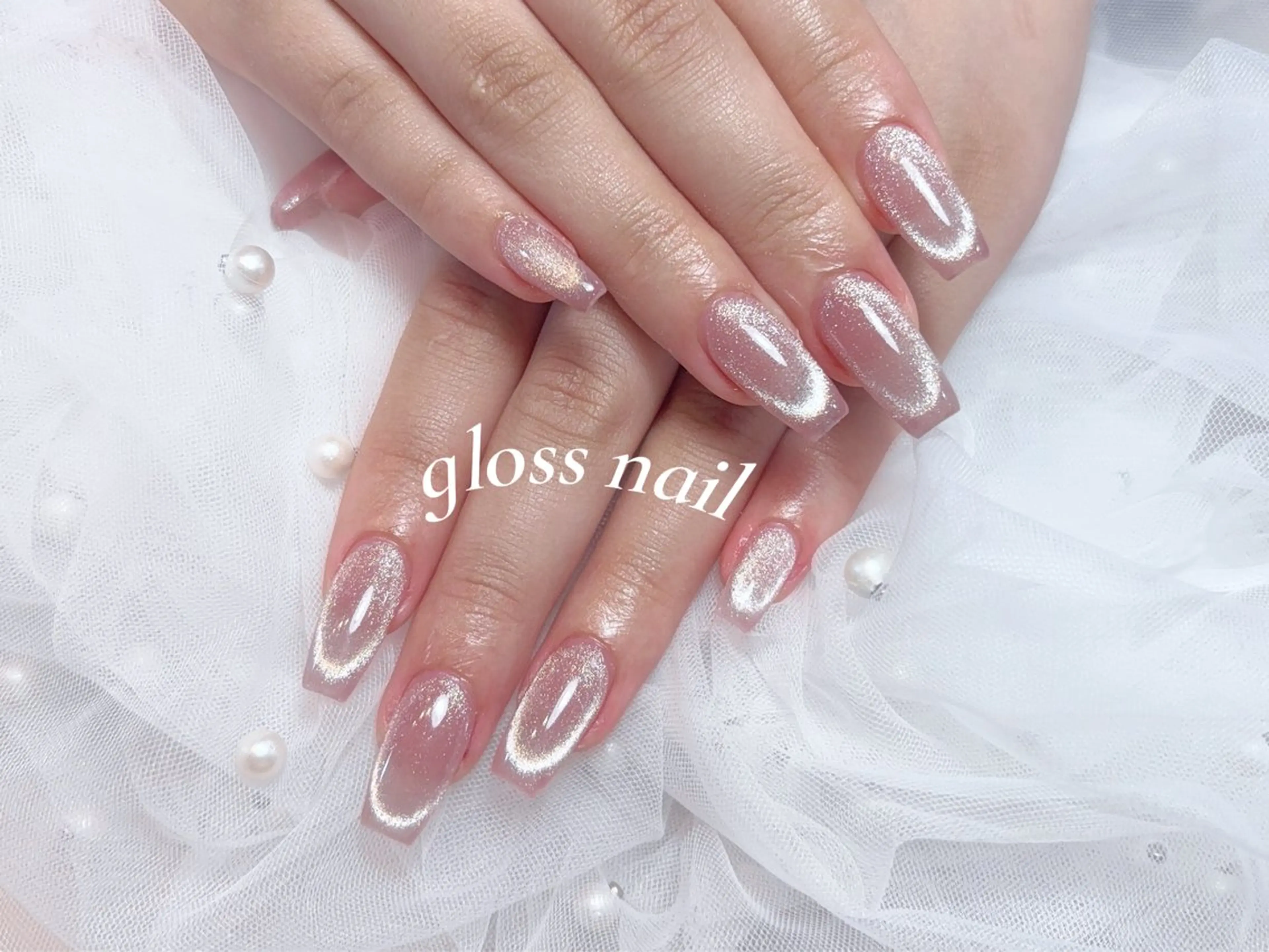ネイル テンニン💞 gloss nailのネイルデザイン